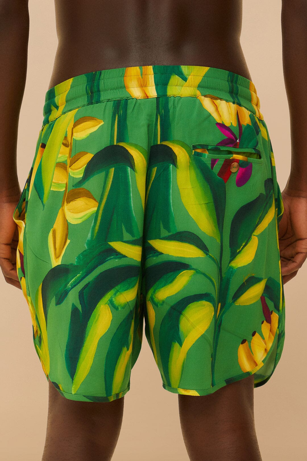 Green Banana Aquarela  Shorts - Image 5