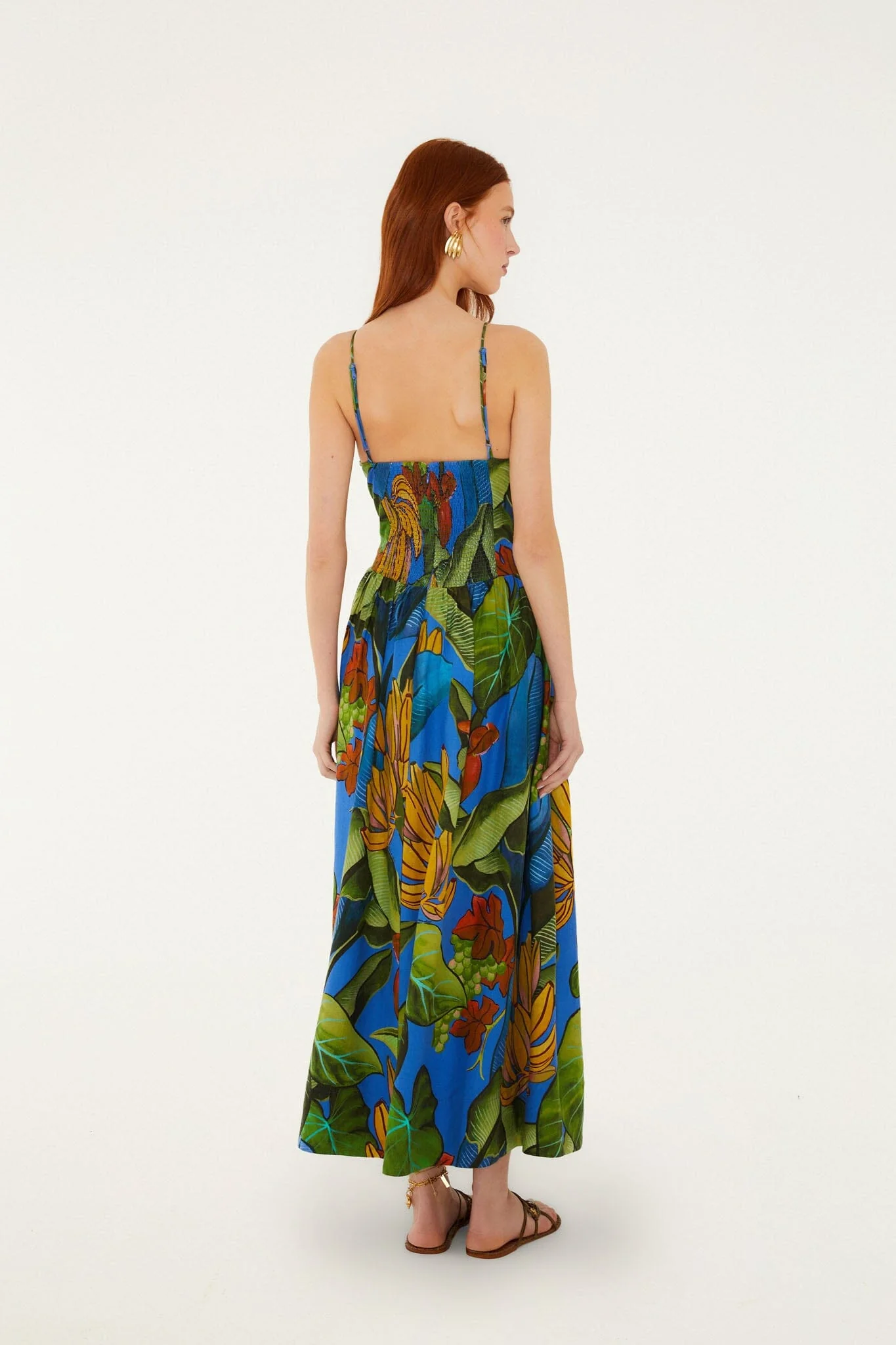 Blue Banana Grapes 3d Bodice Sleeveless Maxi Dress - Image 3