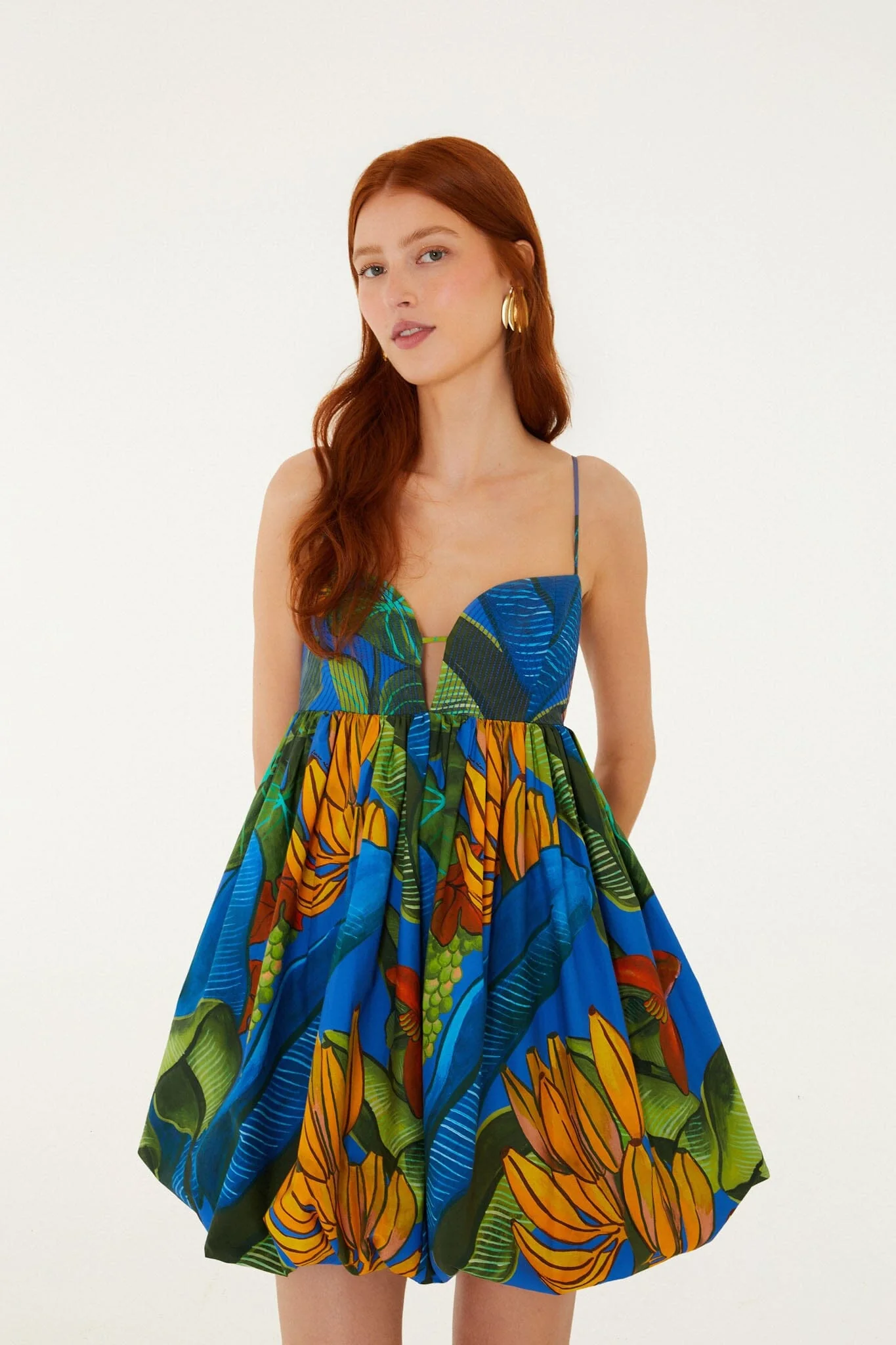 Blue Banana Grapes Sleeveless  Mini Dress - Image 5