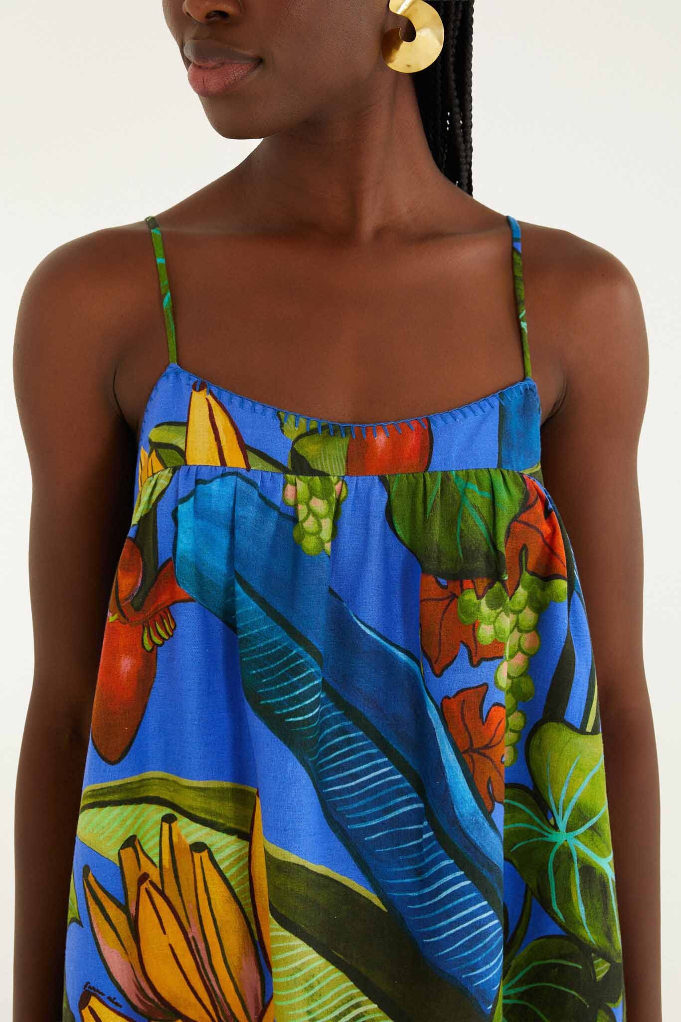 Blue Banana Grapes Blouse - Image 2