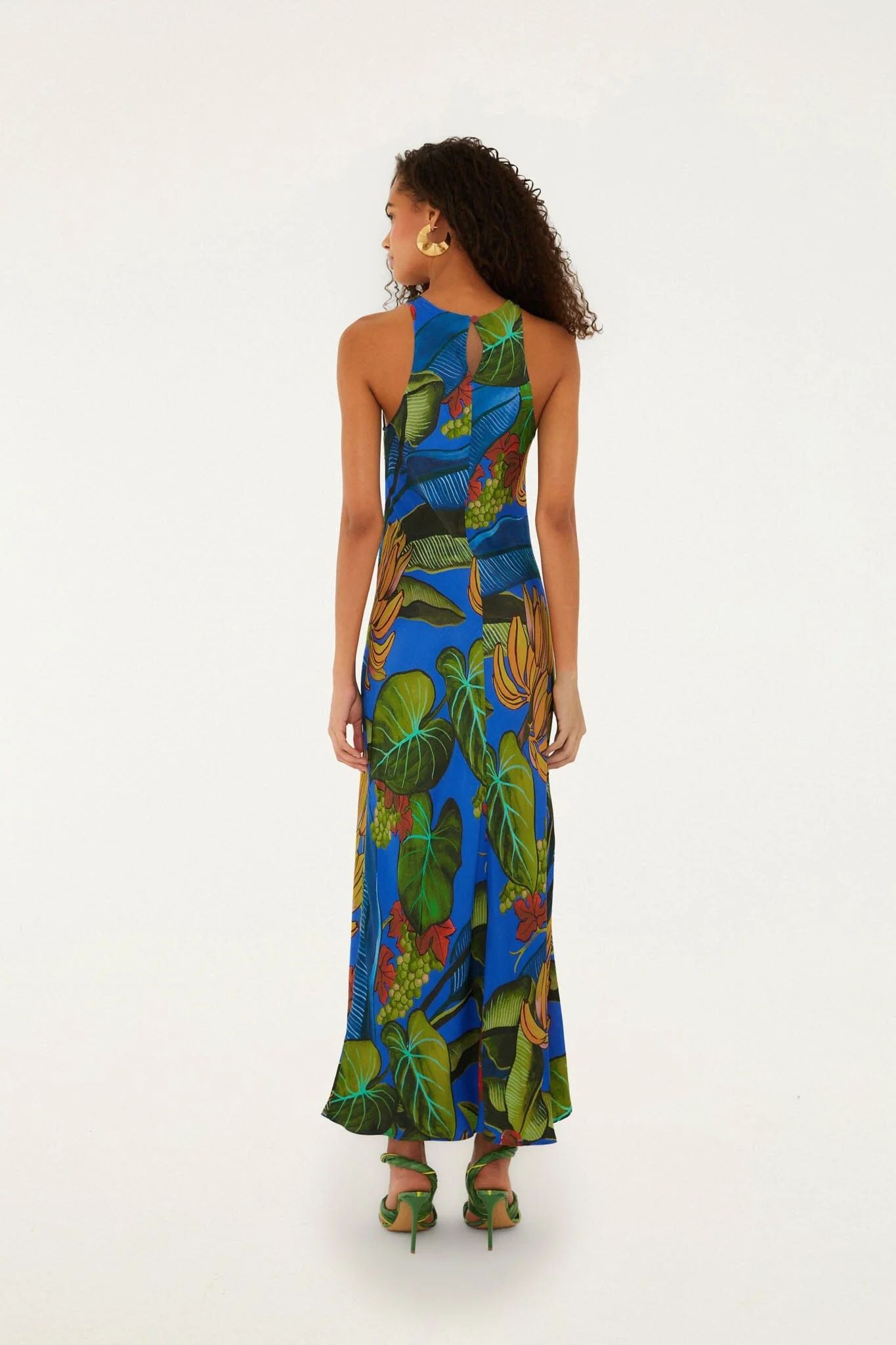 Blue Banana Grapes Sleeveless Maxi Dress - Image 3