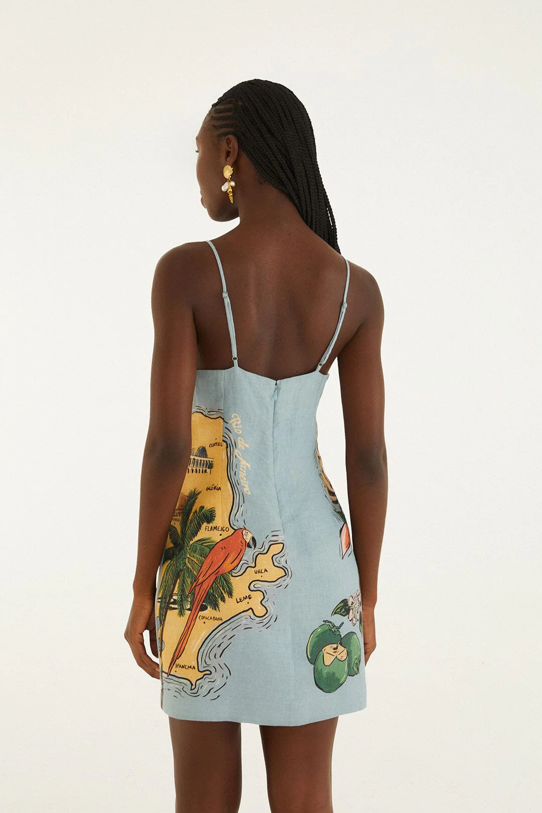 Blue Beaches Path Ballon Mini Dress - Image 3