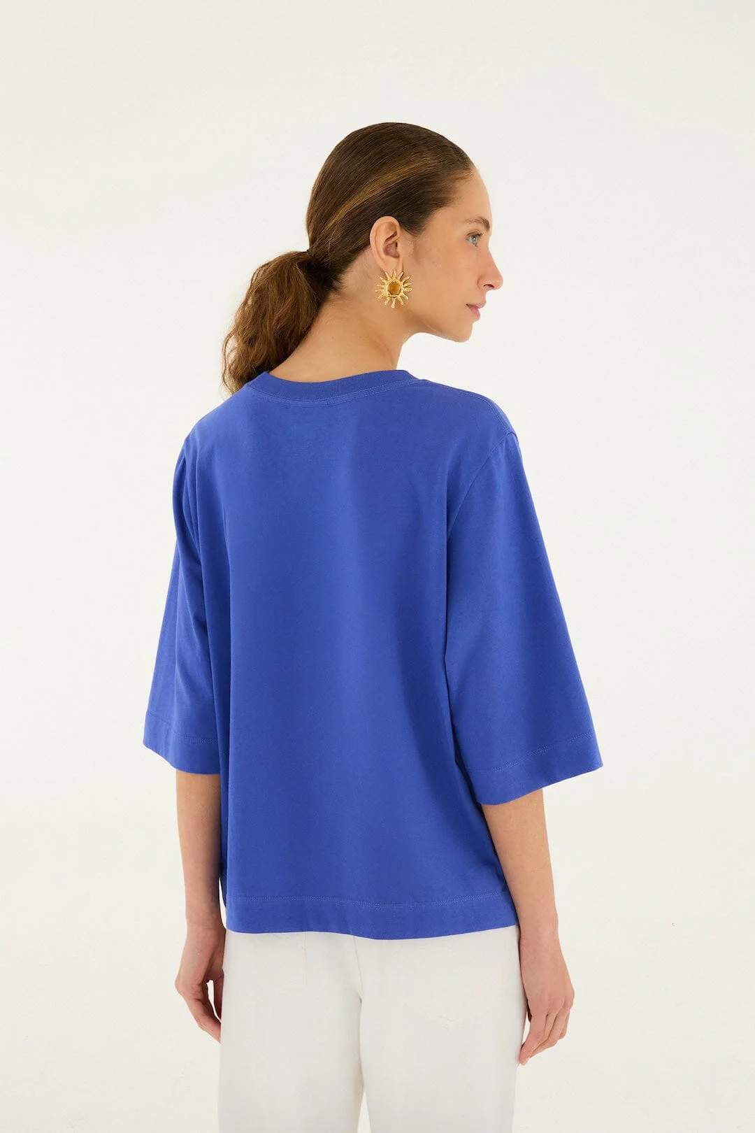 Blue Bike Birds  T-Shirt - Image 3