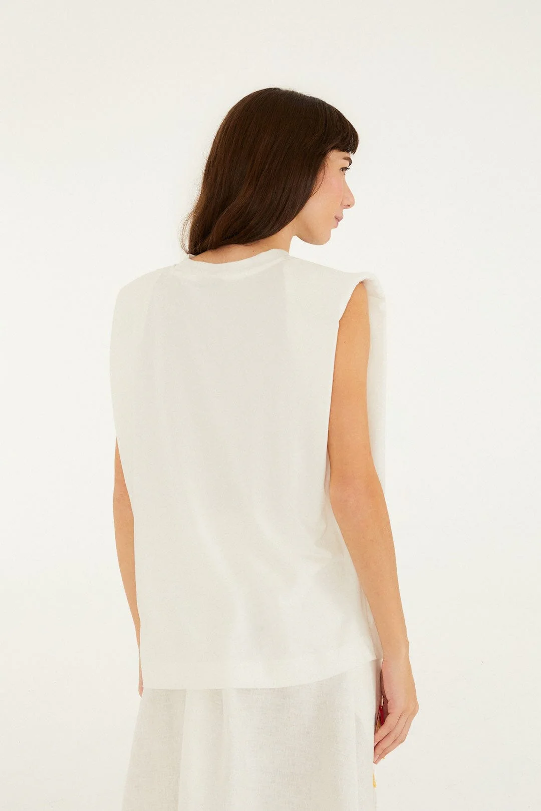 Off-White Birds On Branch Embroidered  T-Shirt - Image 4