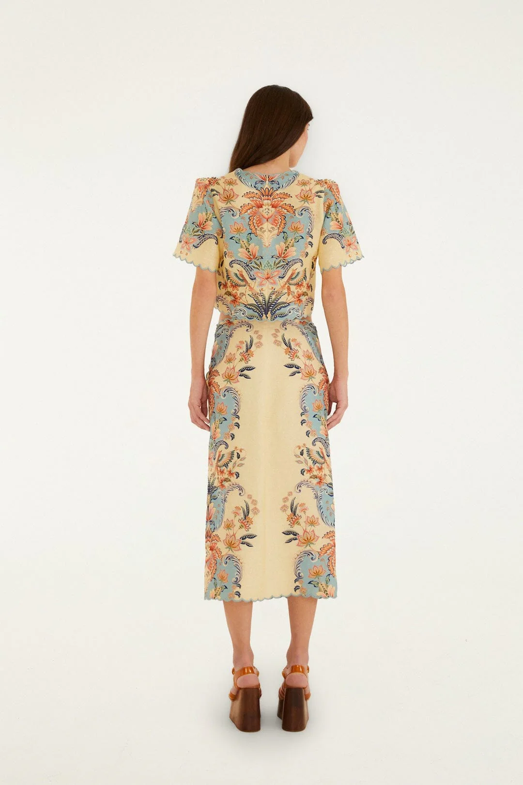 Butter Yellow Boho Beauty Midi Skirt - Image 3