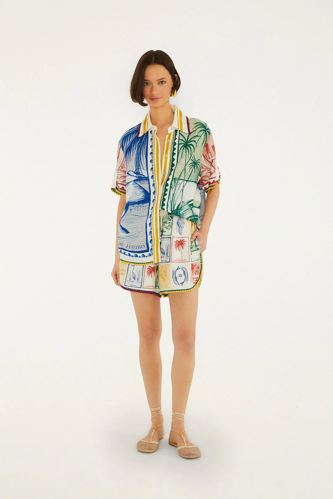 Off-White Brasil Vintage Crochet Shorts - Image 5