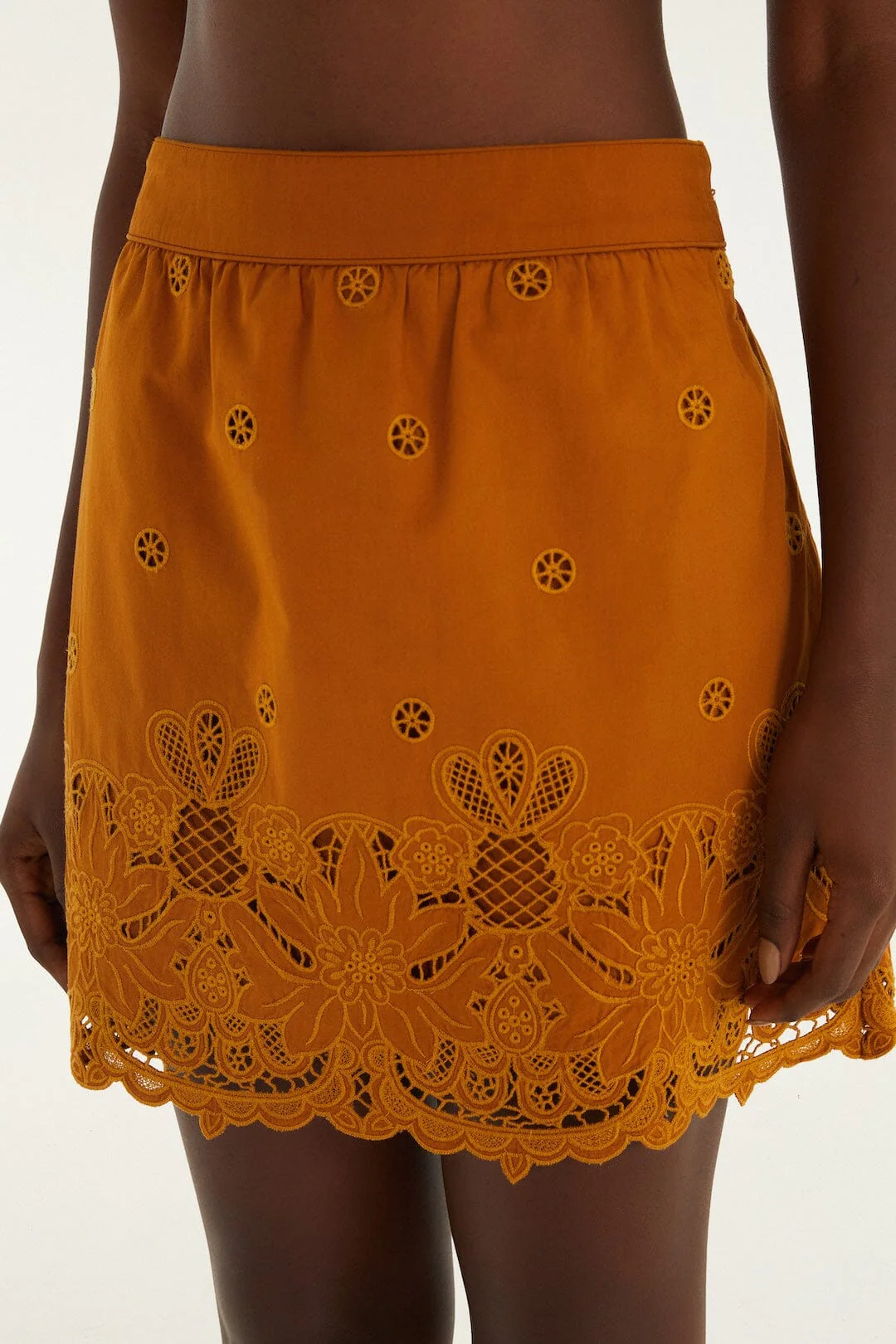 Camel Richelieu Mini Skirt - Image 2