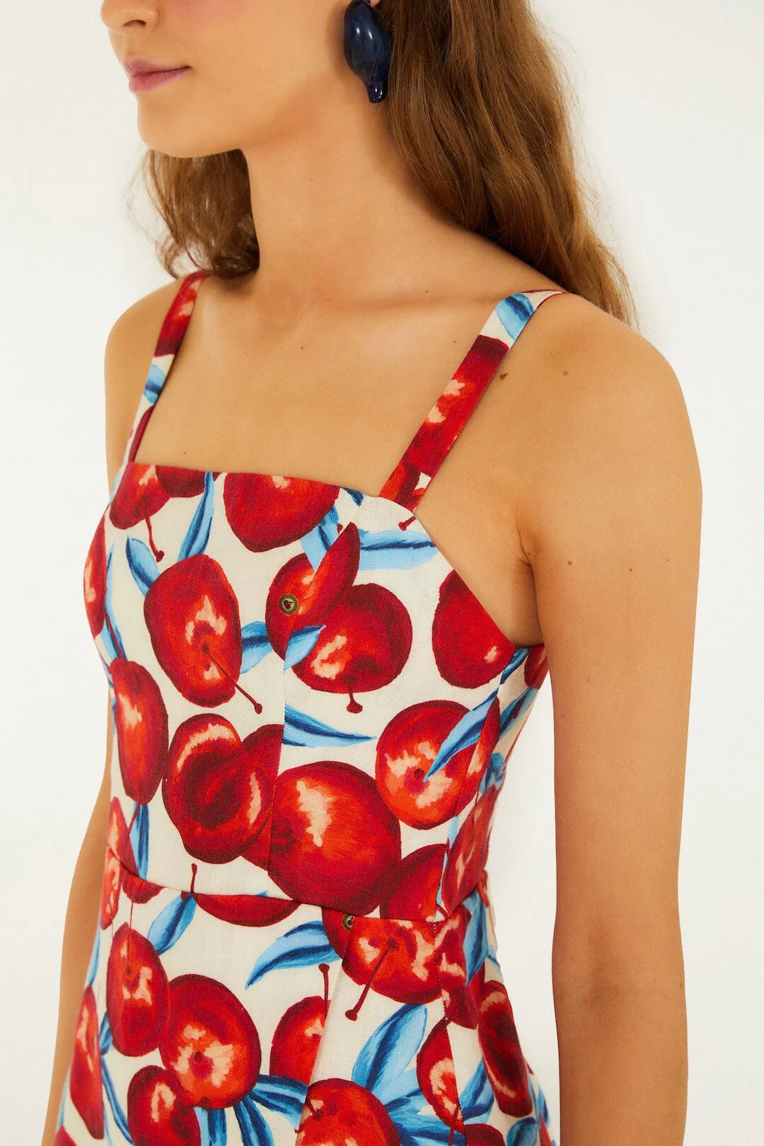 Cherry Blossom Sleeveless Mini Dress - Image 2