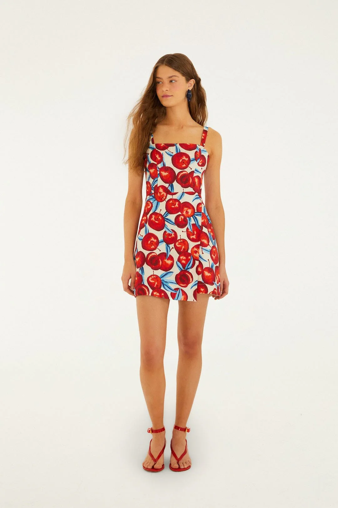 Cherry Blossom Sleeveless Mini Dress - Image 4