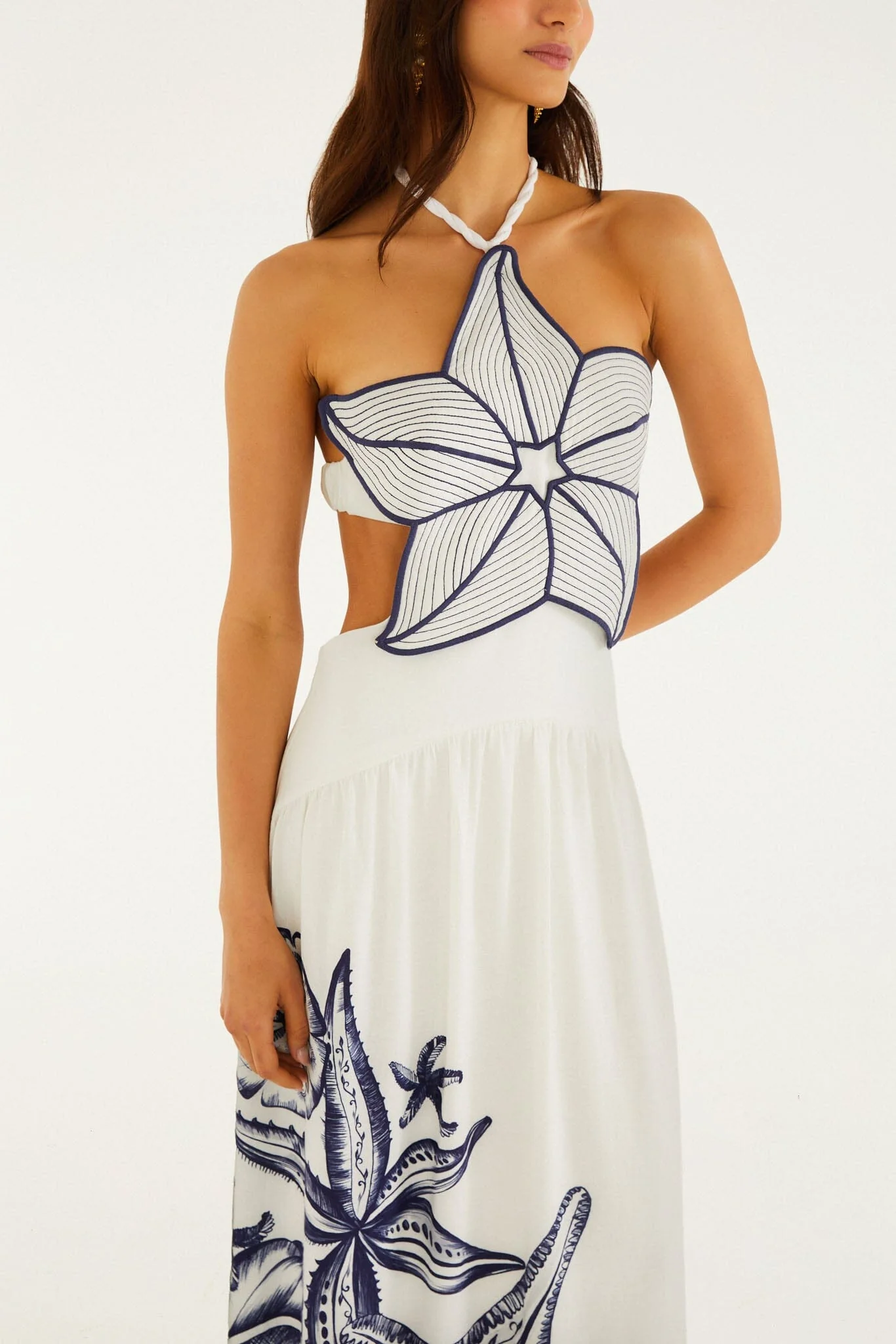 Off-White Coast Stars 3d Bodice Maxi Dress - Image 4