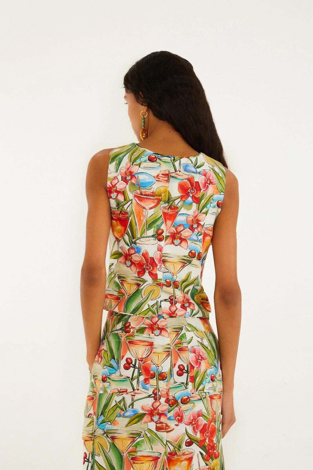Off-White Sand Cocktail Sleeveless Vest - Image 3