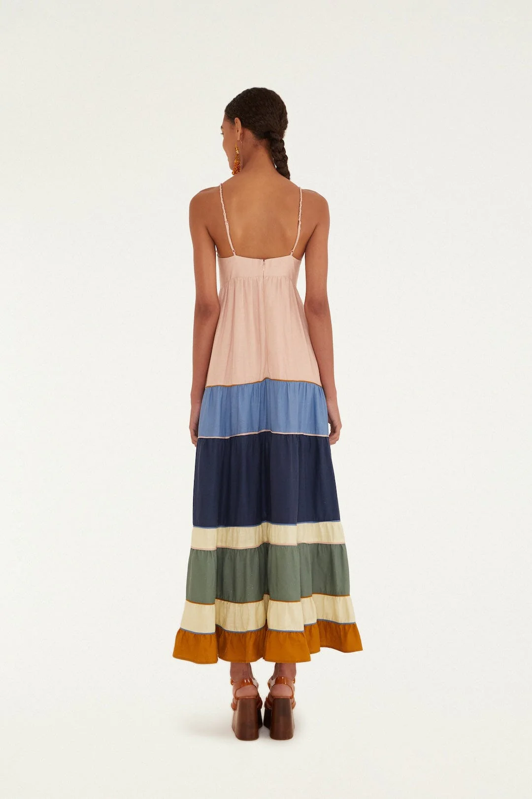 Multicolor Pleats Maxi Dress - Image 4