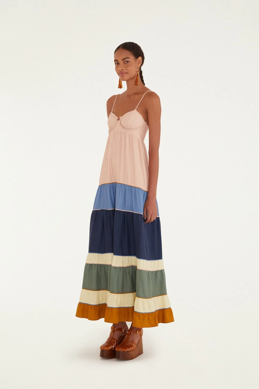Multicolor Pleats Maxi Dress - Image 5