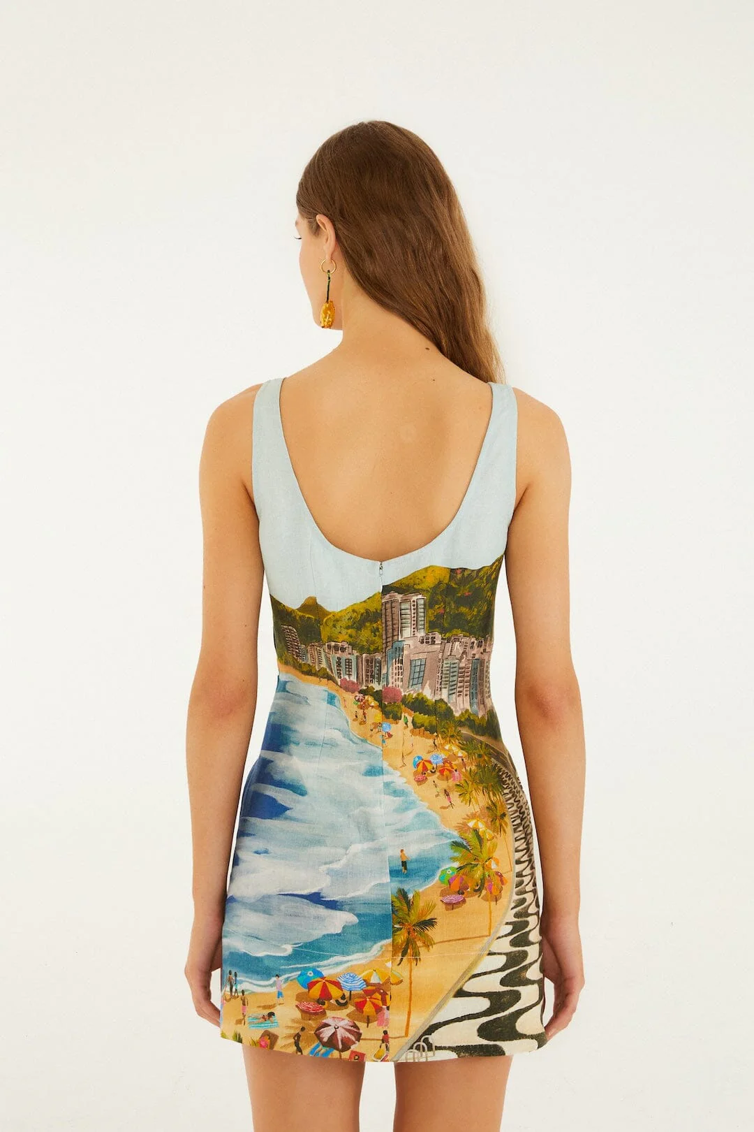 Multicolor Copacabana Beach Mini Dress - Image 3