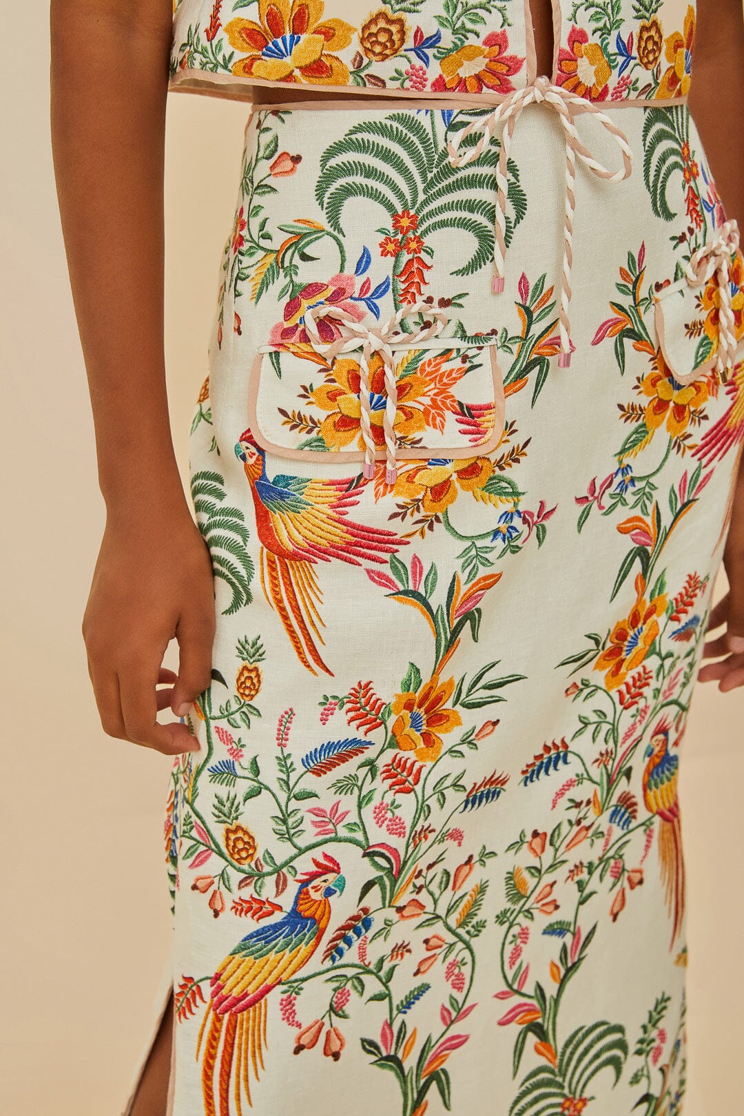 Off-White Delicate Forest Midi Skirt - Image 4
