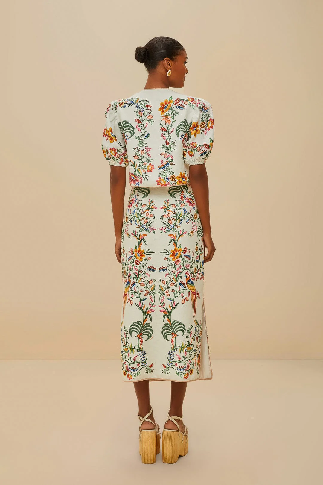Off-White Delicate Forest Midi Skirt - Image 5