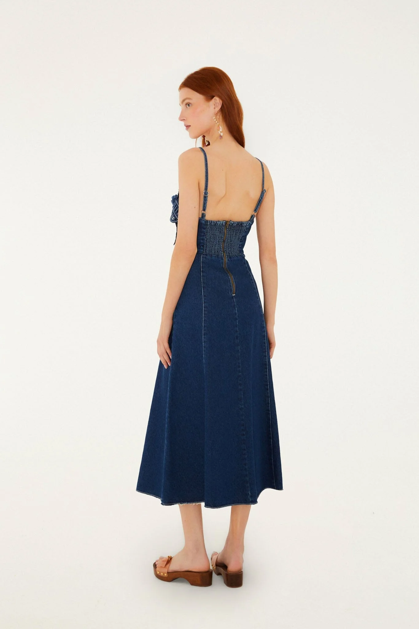 Denim Flower Dress - Image 3