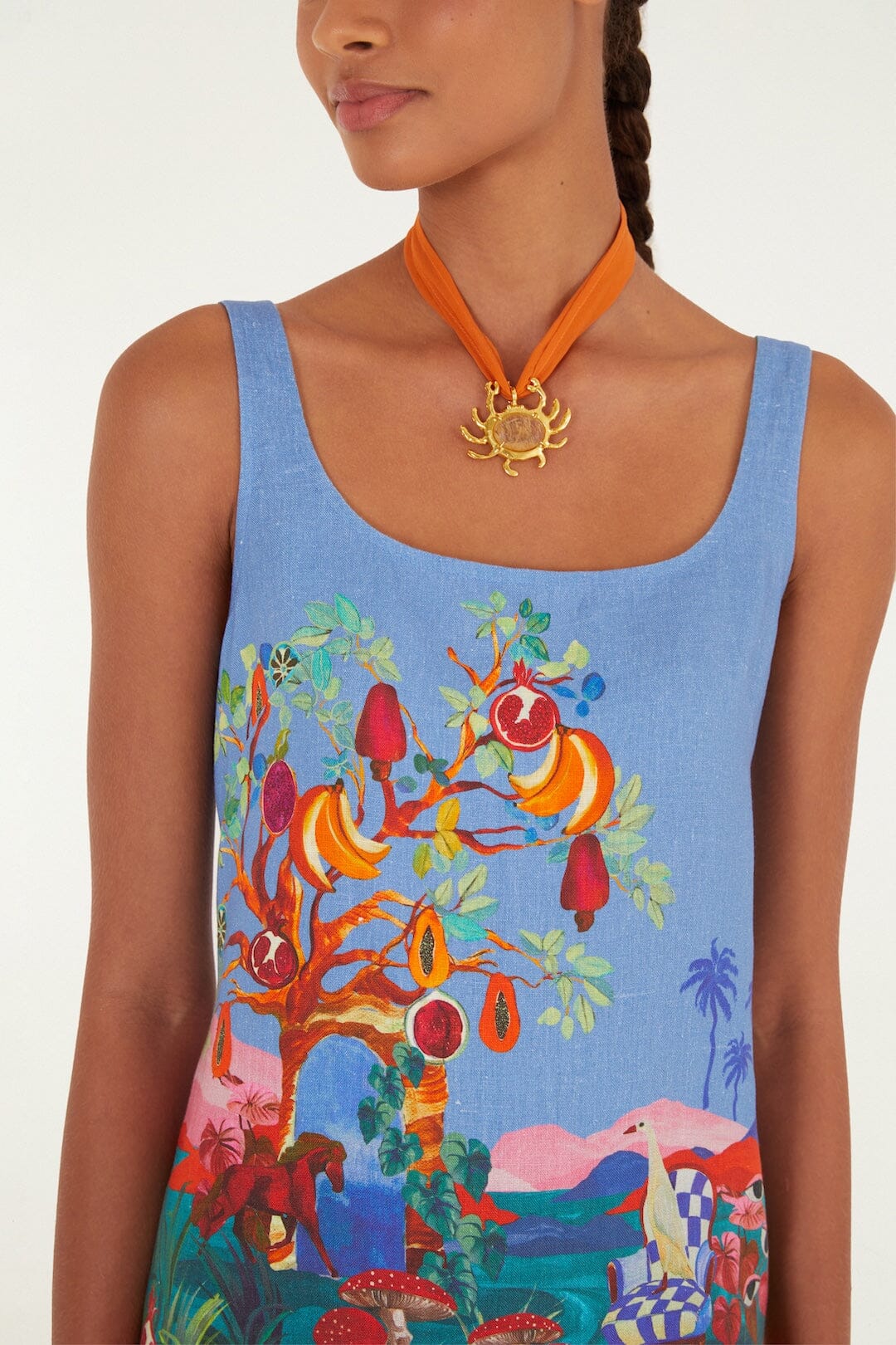 Multicolor Dream Landscape Mini Dress - Image 2
