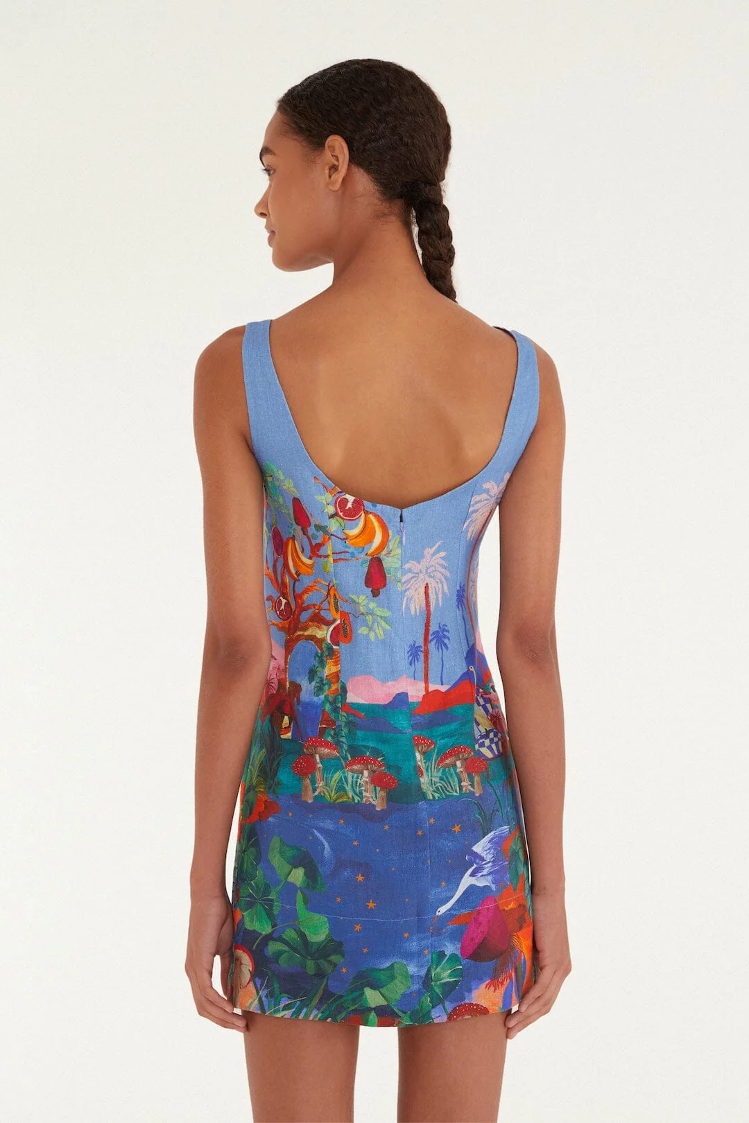 Multicolor Dream Landscape Mini Dress - Image 3