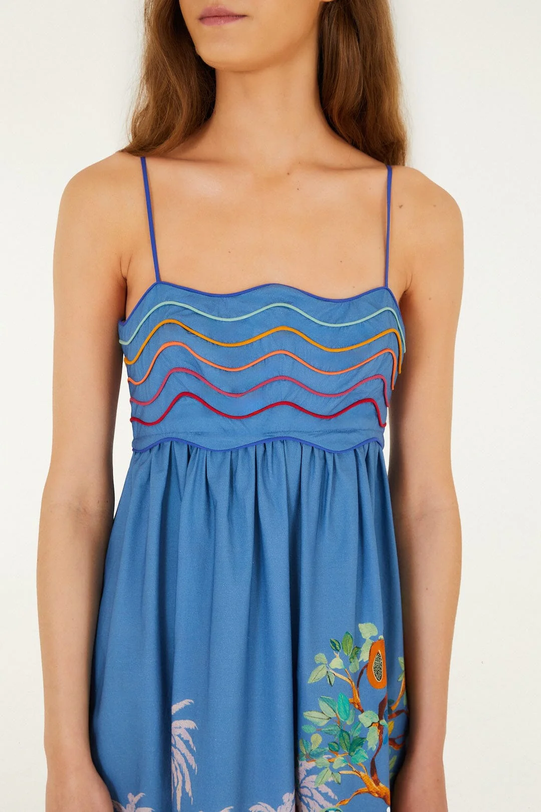 Multicolor Dream Landscape  Sleeveless Maxi Dress - Image 2