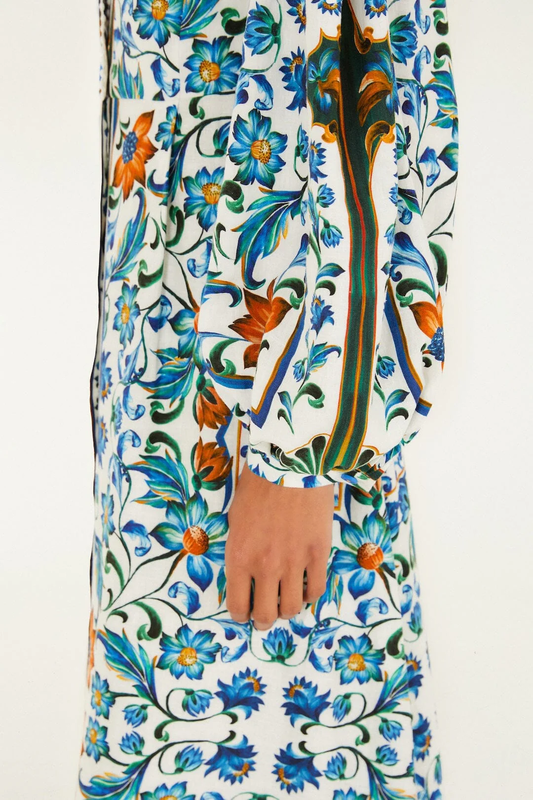 Off-White Flora Tile Maxi Dress - Image 4