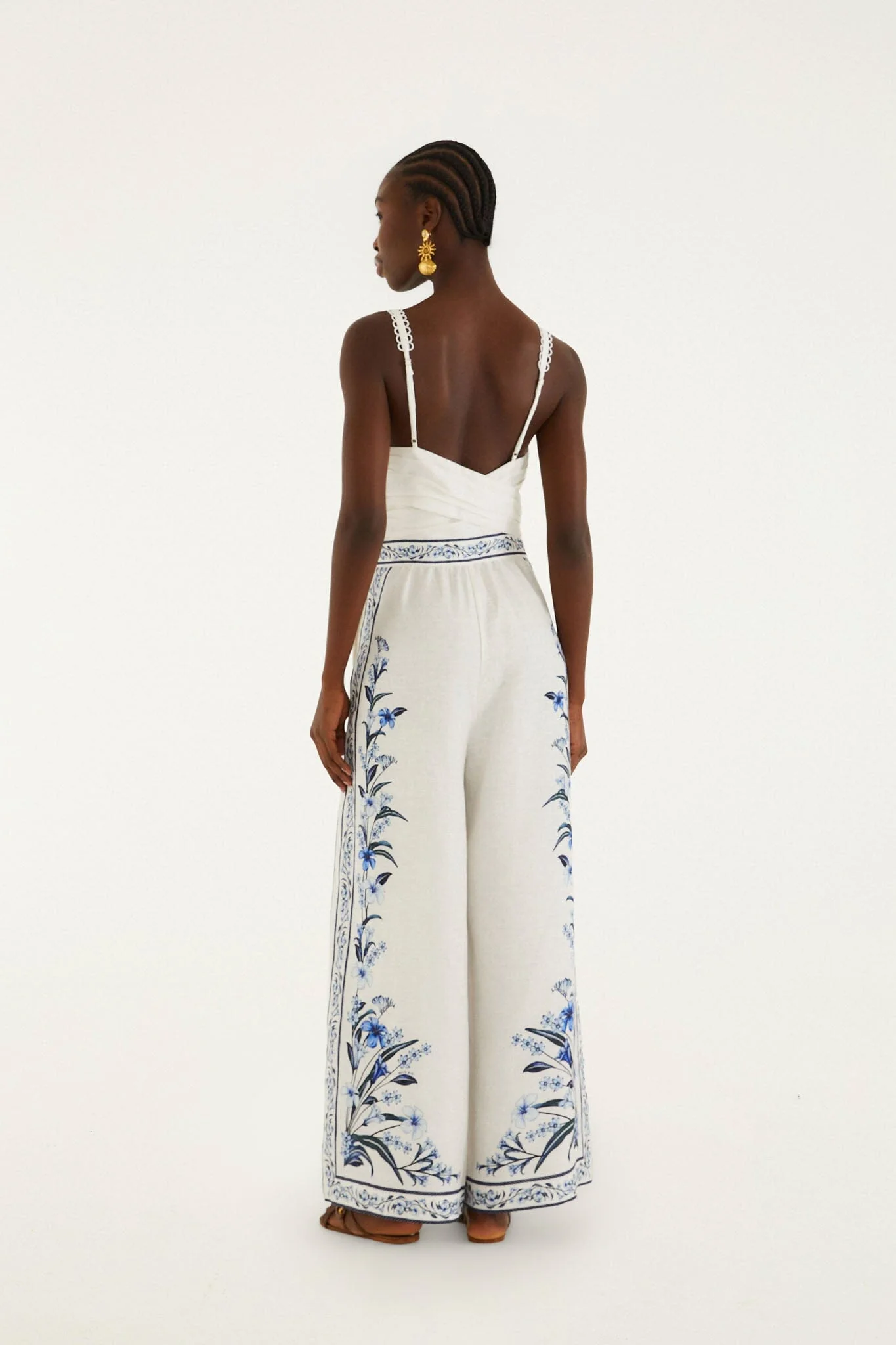 Off-White Flowers Arch  Maxi Jumpsuit - Image 3