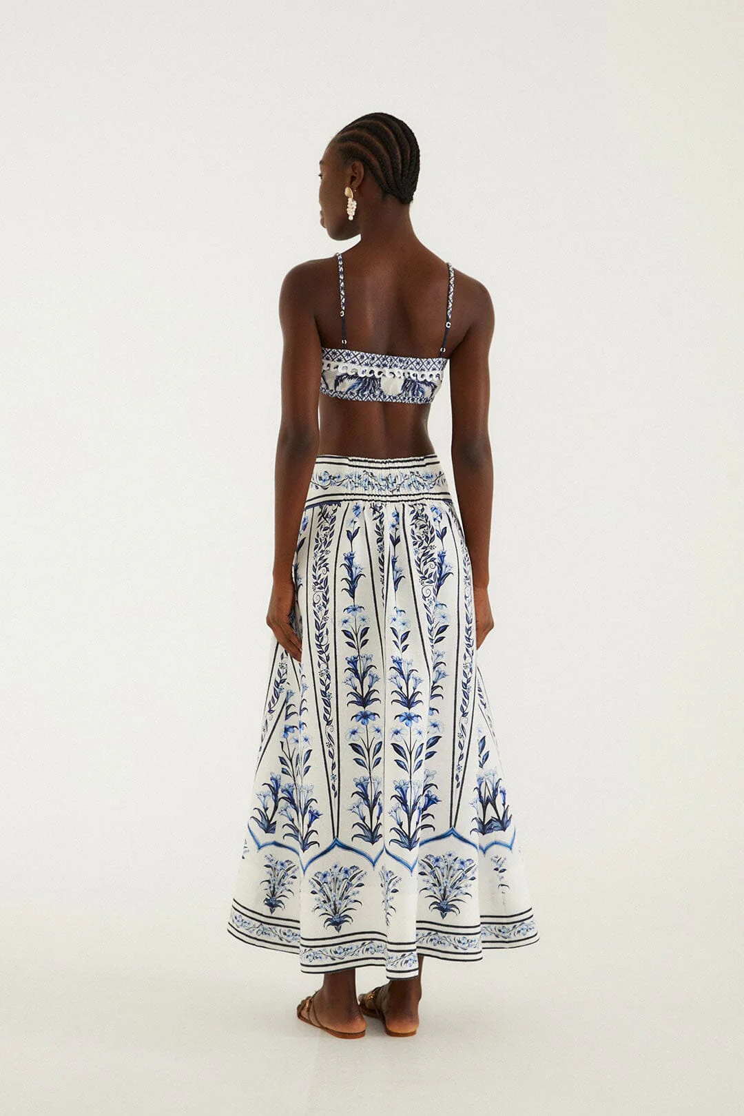 Off-White Flowers Arch  Maxi Skirt - Image 3