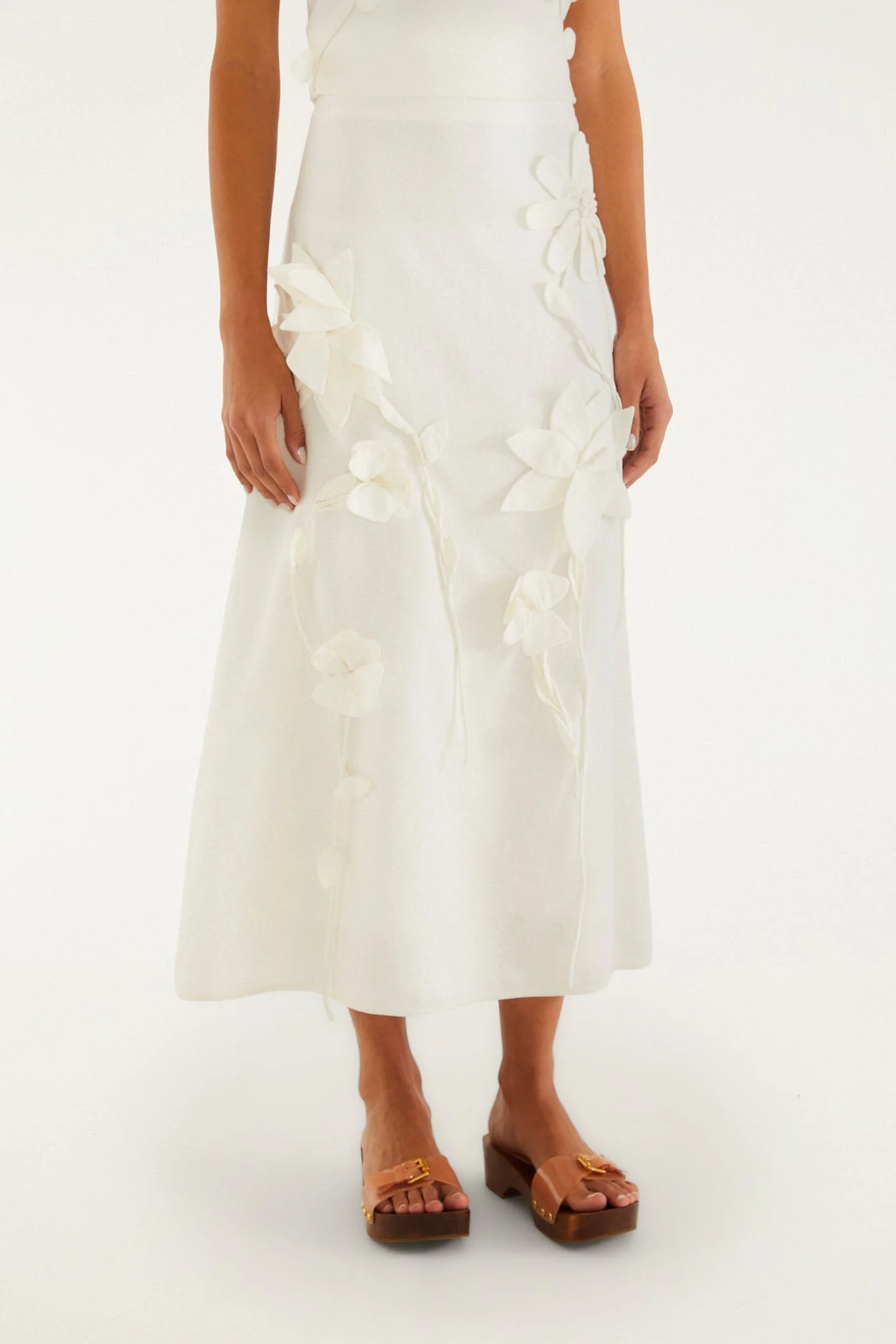 Off-White 3d Flowers Midi Skirt - Image 2
