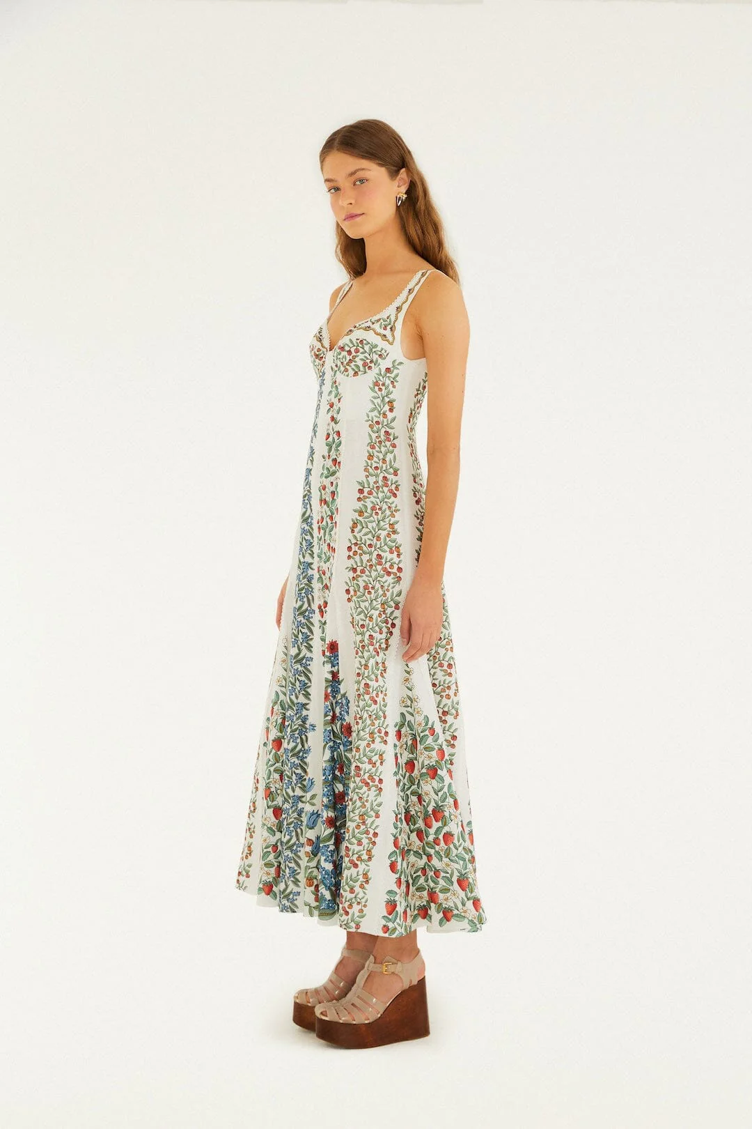 Off-White Fruit Beauty Maxi Dress - Image 5