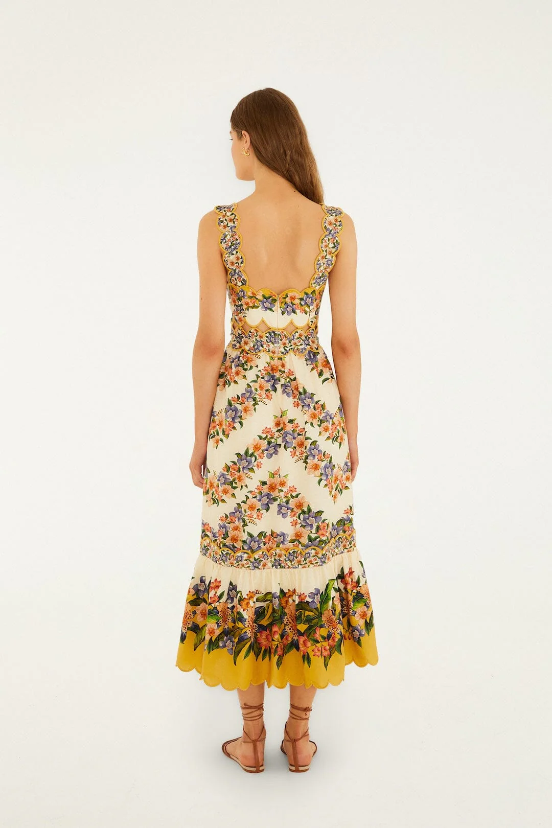 Sand Hilo Stripes Midi Dress - Image 3