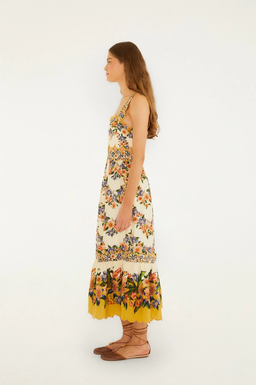 Sand Hilo Stripes Midi Dress - Image 4