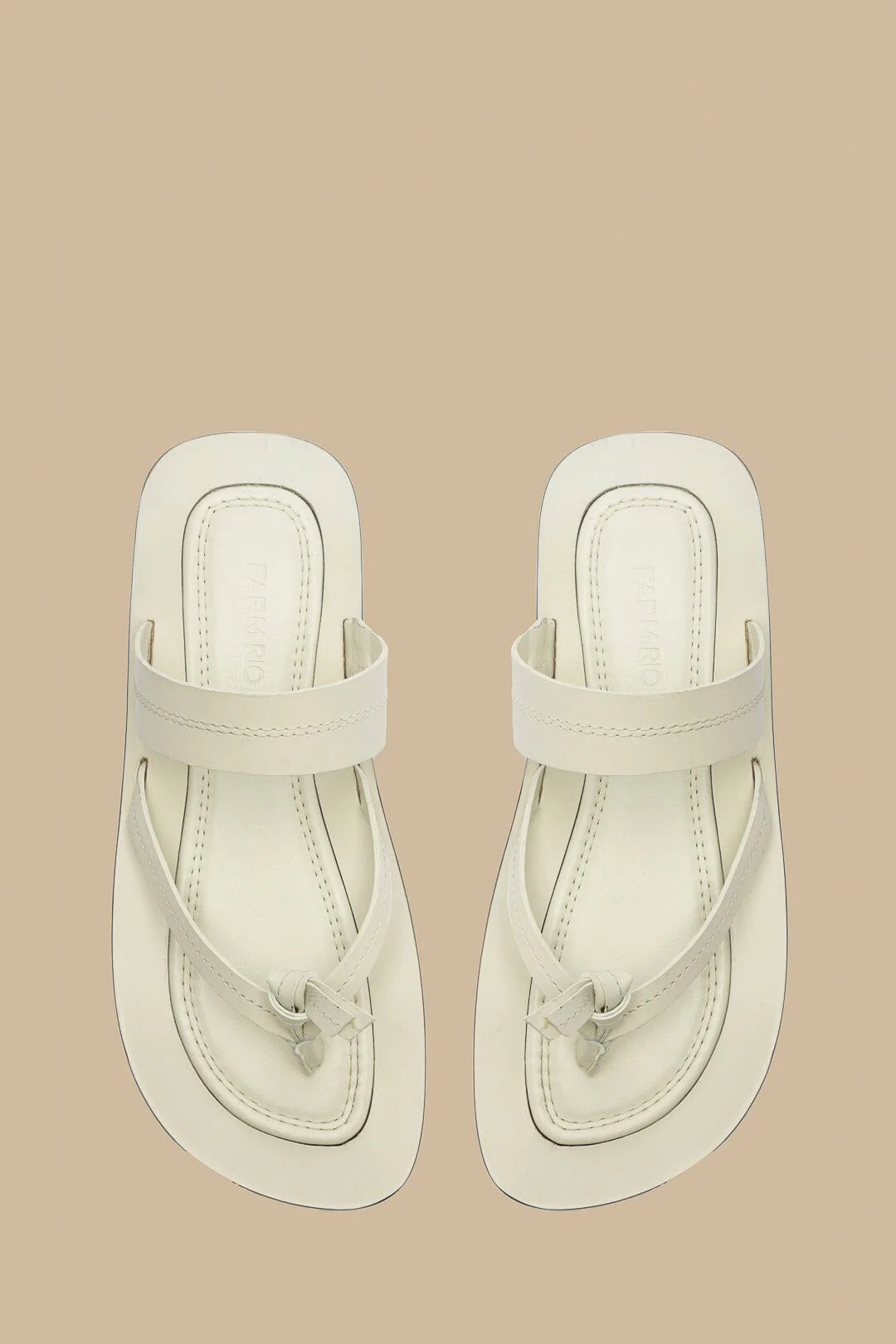 Ivory Tie Flat Sandal - Image 5