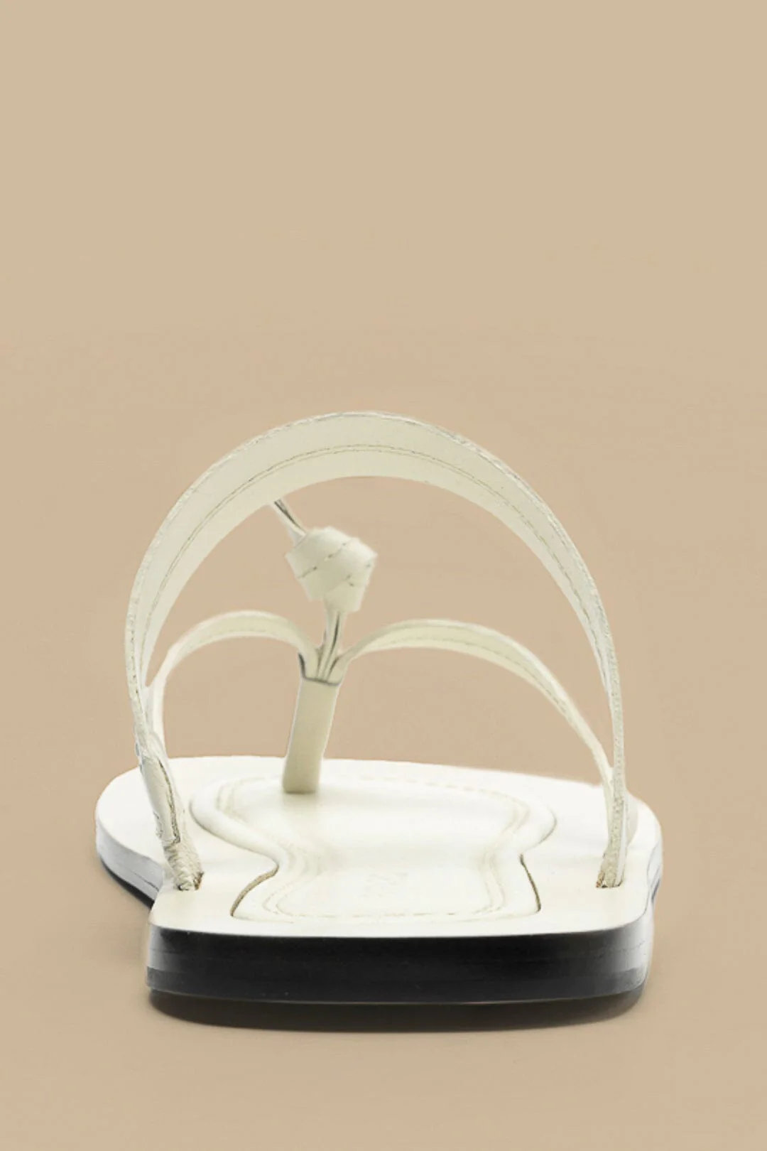 Ivory Tie Flat Sandal - Image 7