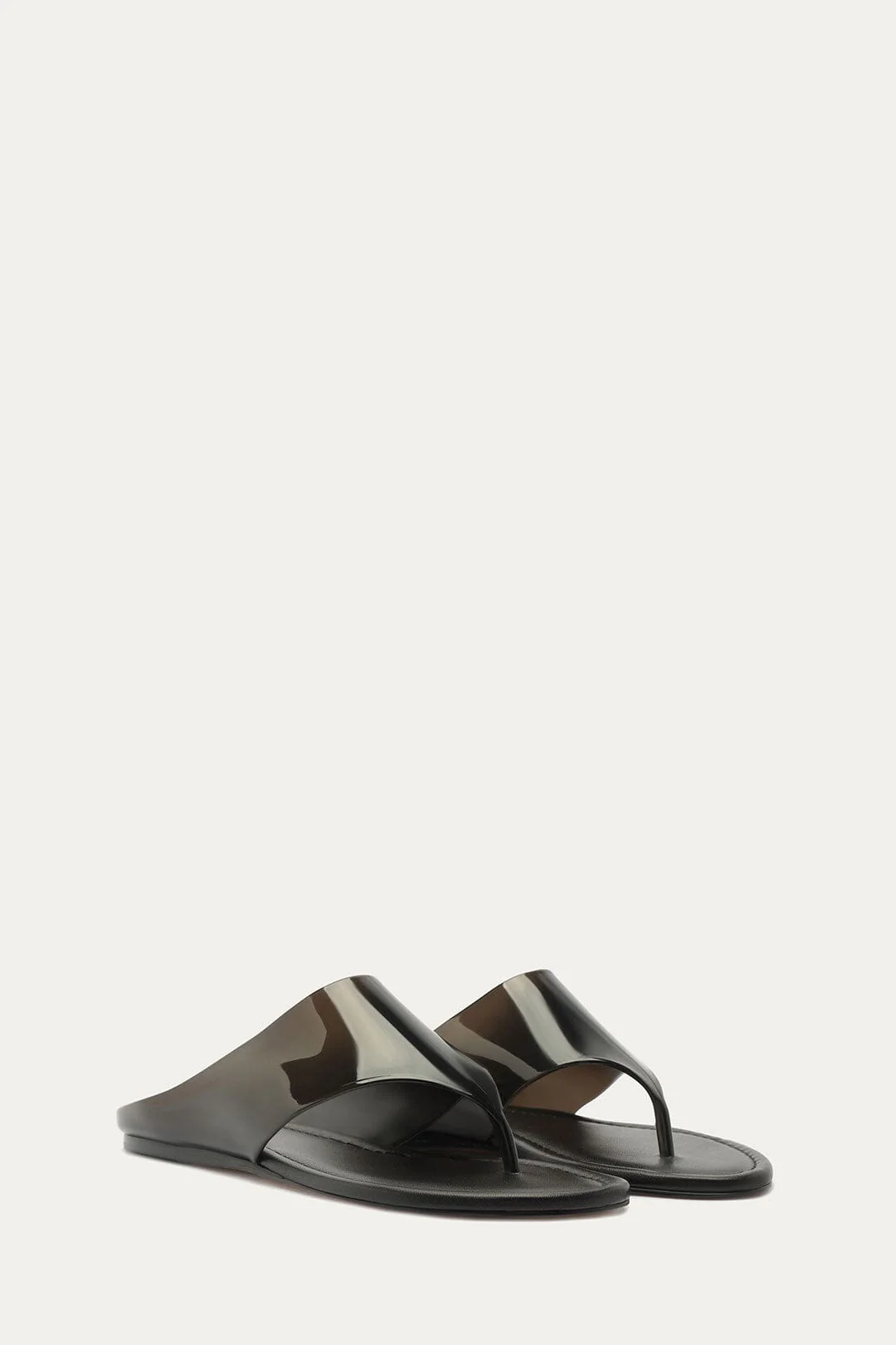 Black Jelly Flat Sandal - Image 2
