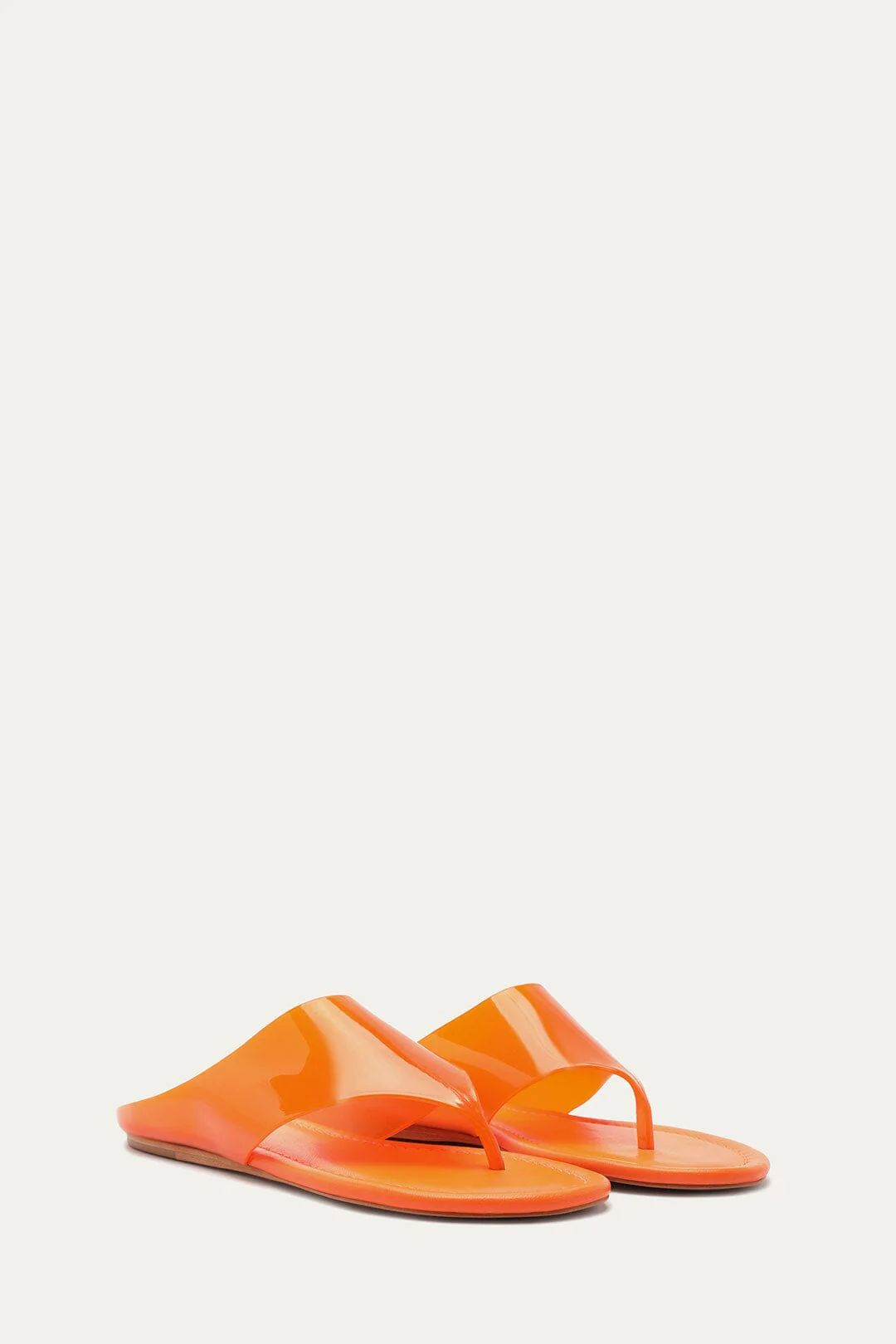 Orange Jelly Flat Sandal - Image 2