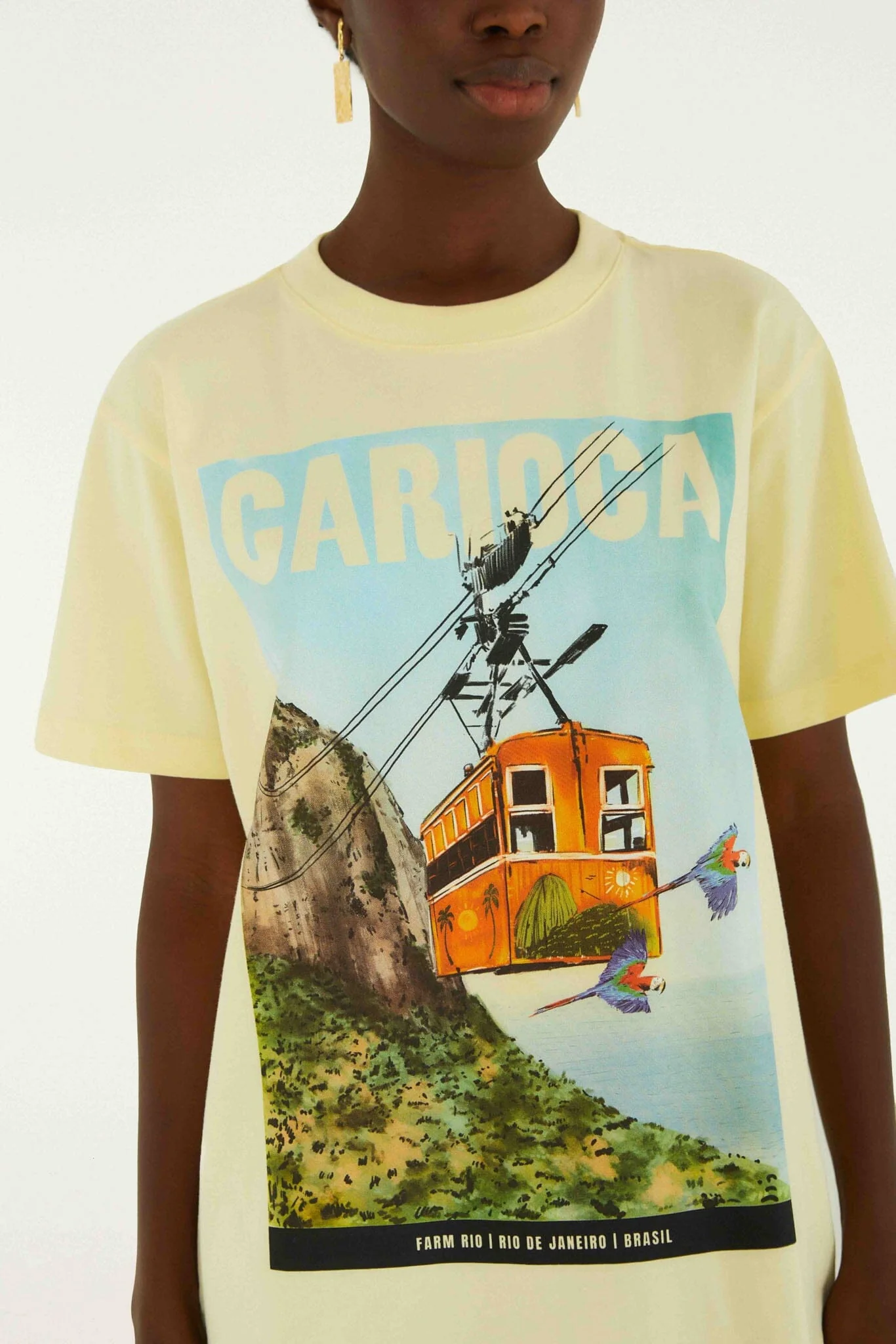 Bondinho Landscape Carioca  Relaxed T-Shirt - Image 2