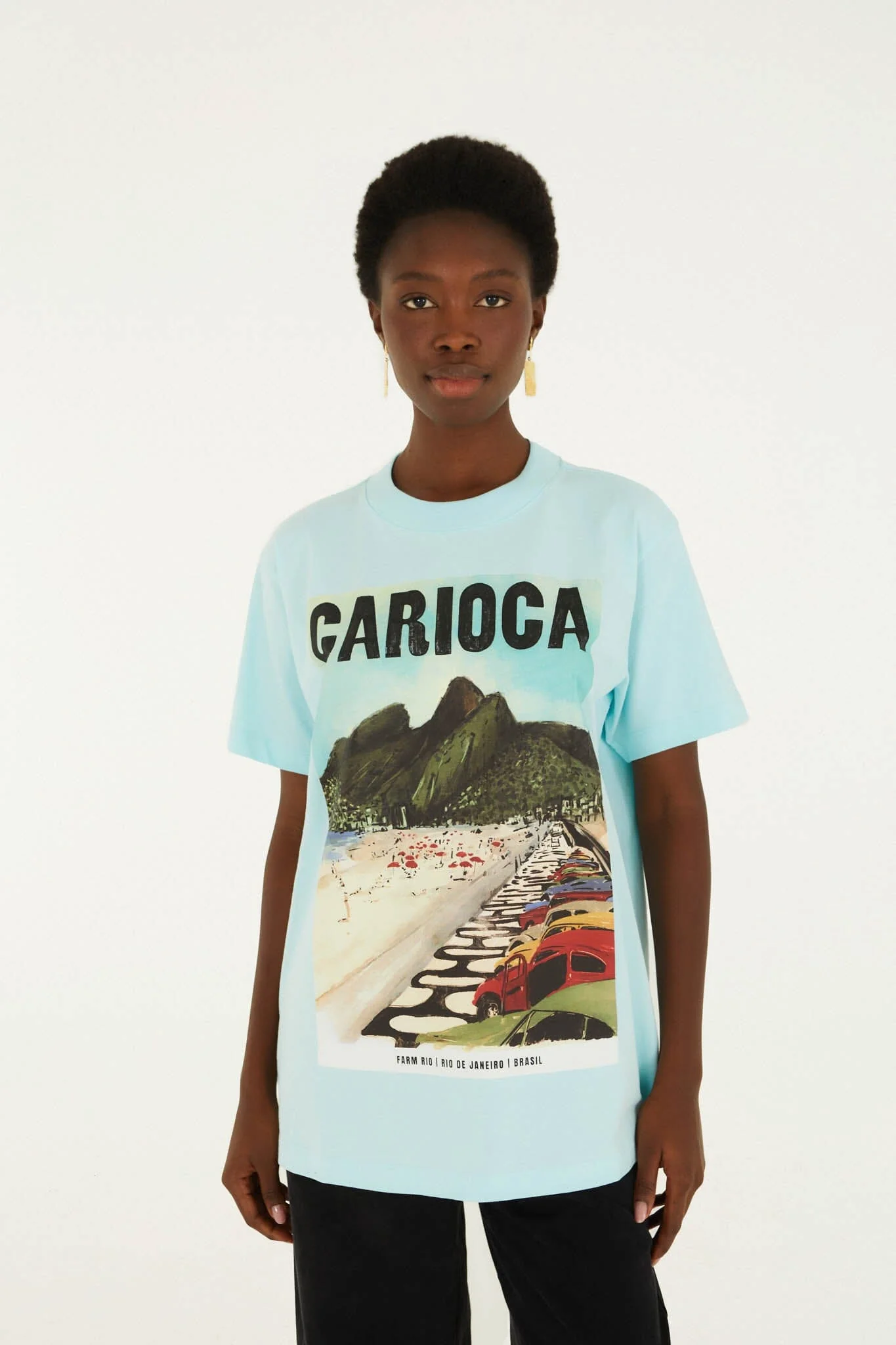 Dois Irmaos Landscape Carioca  Relaxed T-Shirt - Image 4