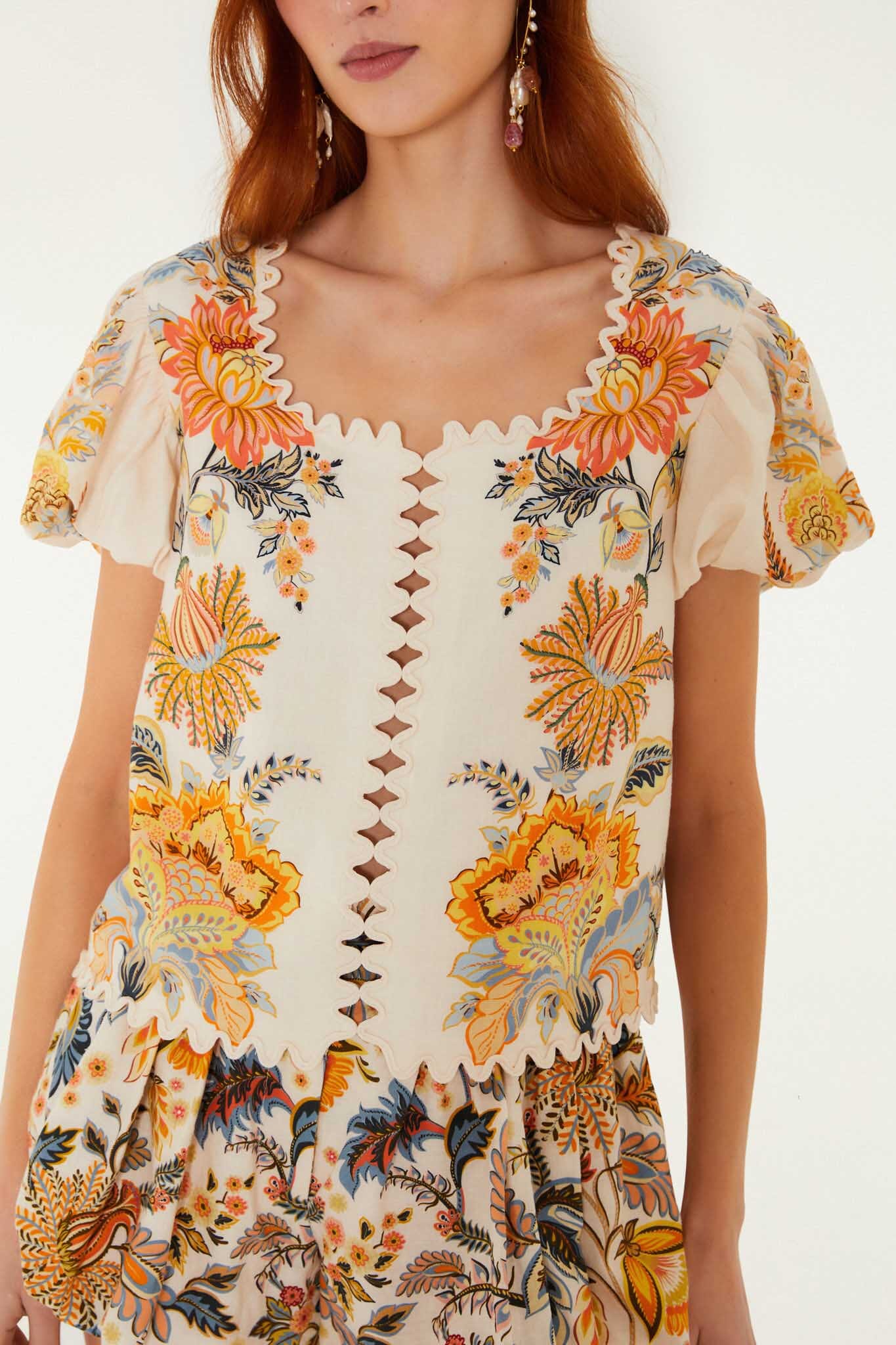 Light Pink Ligia Short Sleeve Blouse - Image 5
