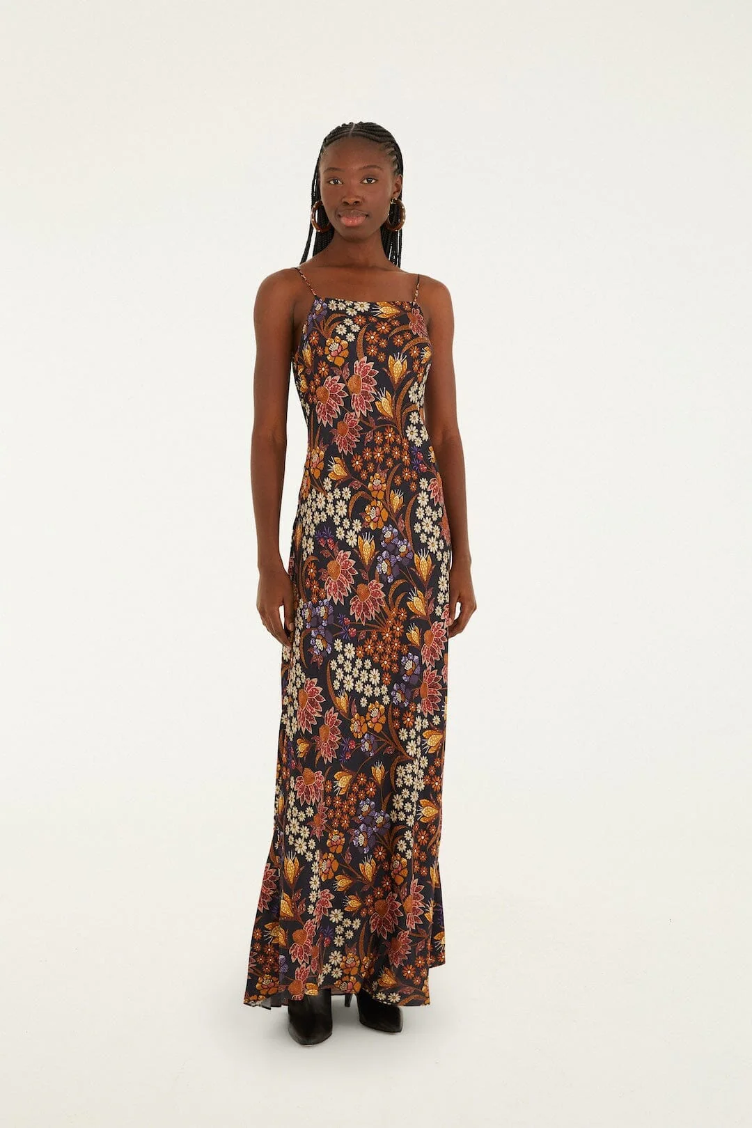 Black Lili Slip Maxi Dress