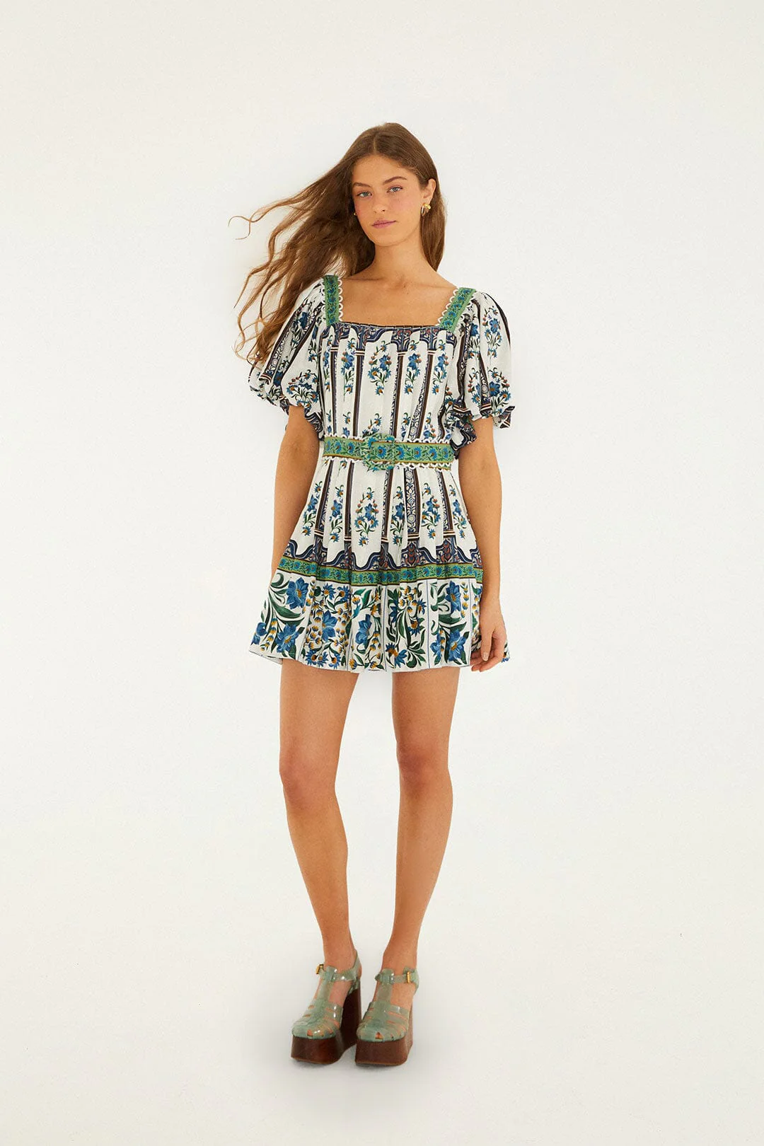 Off-White Manoela Belted Mini Dress - Image 4