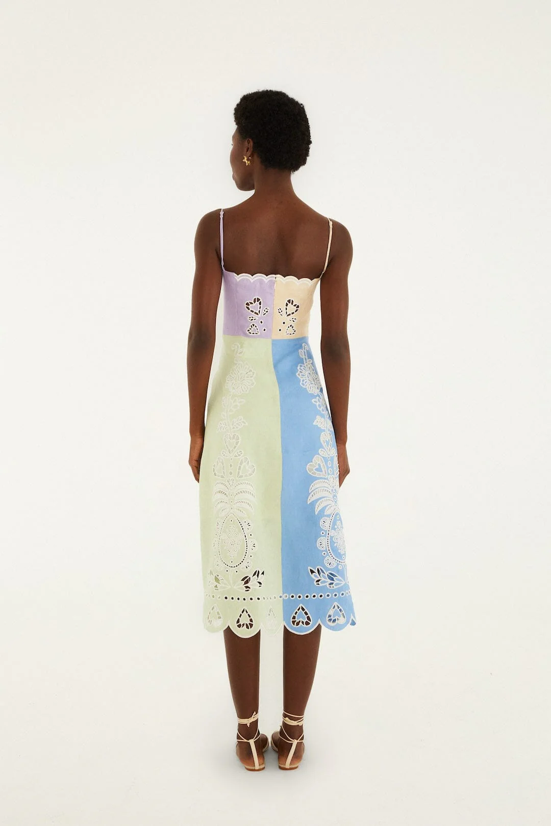 Multicolor Embroidered Midi Dress - Image 3