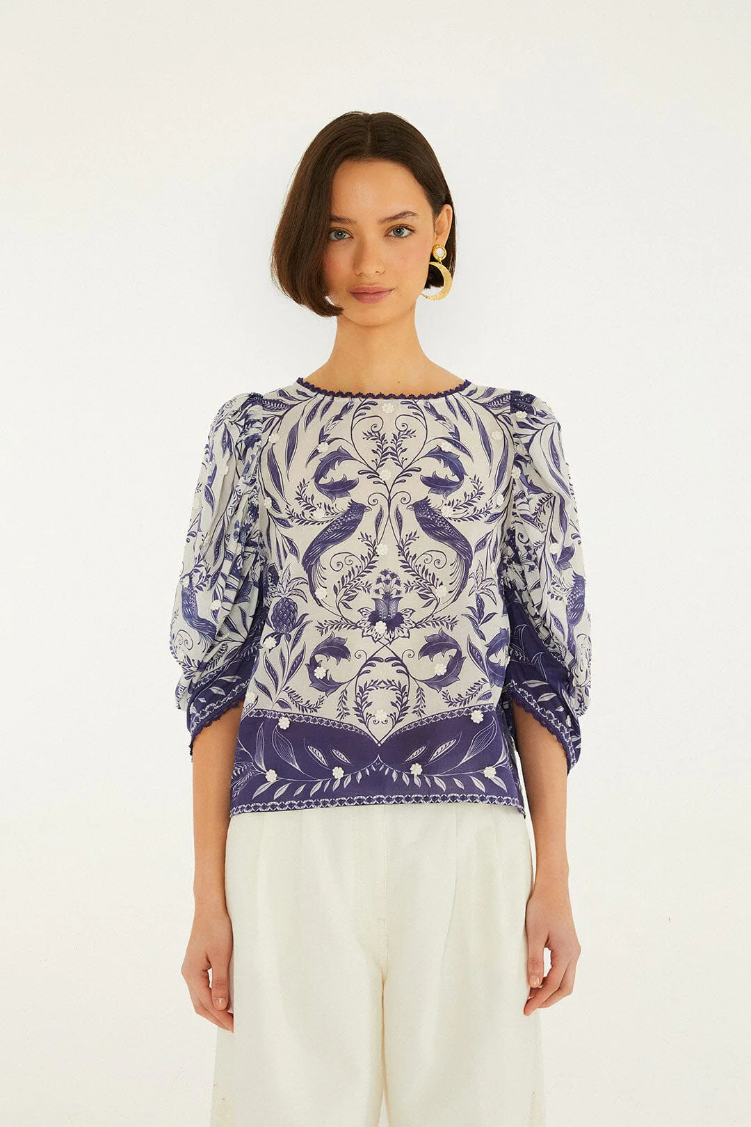 Off-White Nina 3d Flowers Blouse