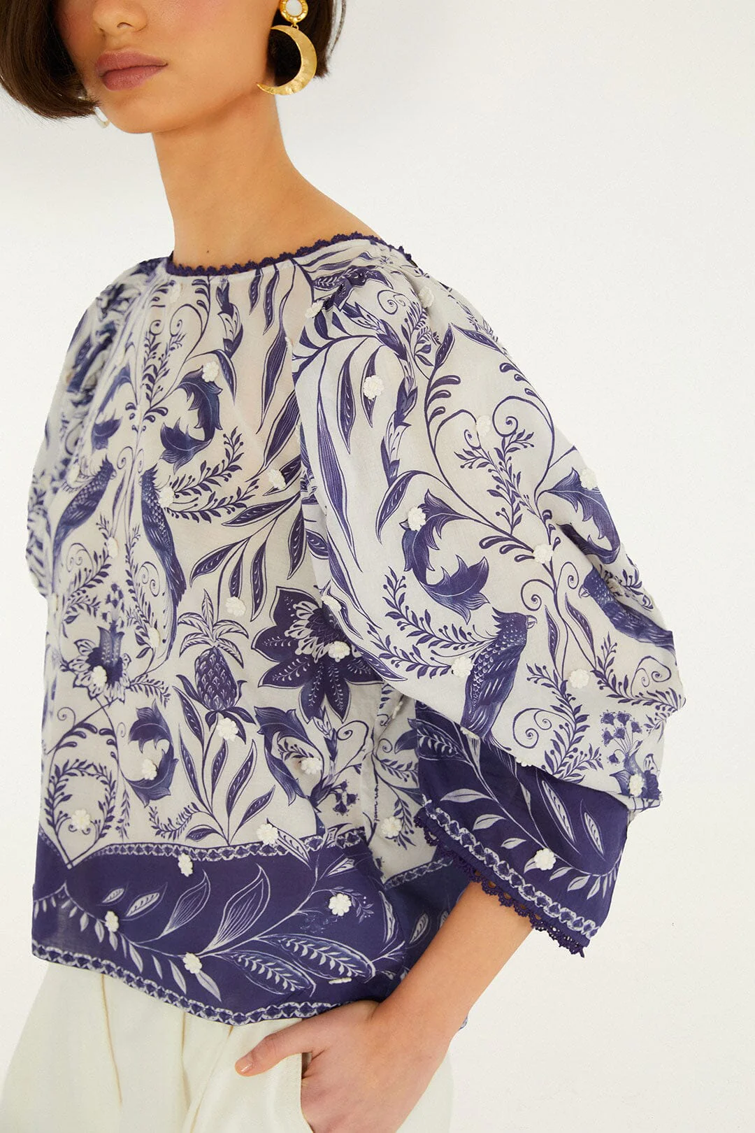 Off-White Nina 3d Flowers Blouse - Image 2