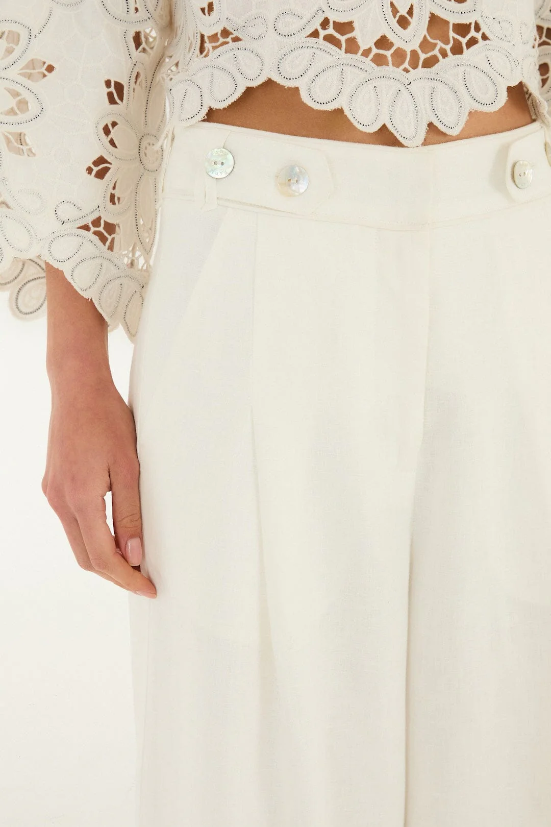 Off-White High Waisted Pants - Image 4
