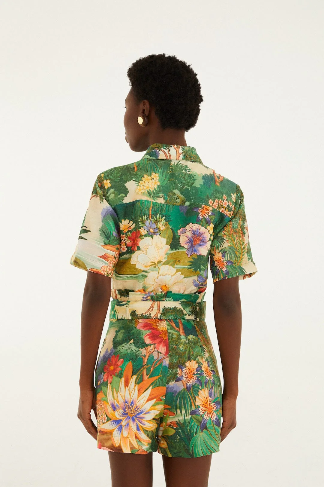 Multicolor Oriental Garden Romper - Image 3