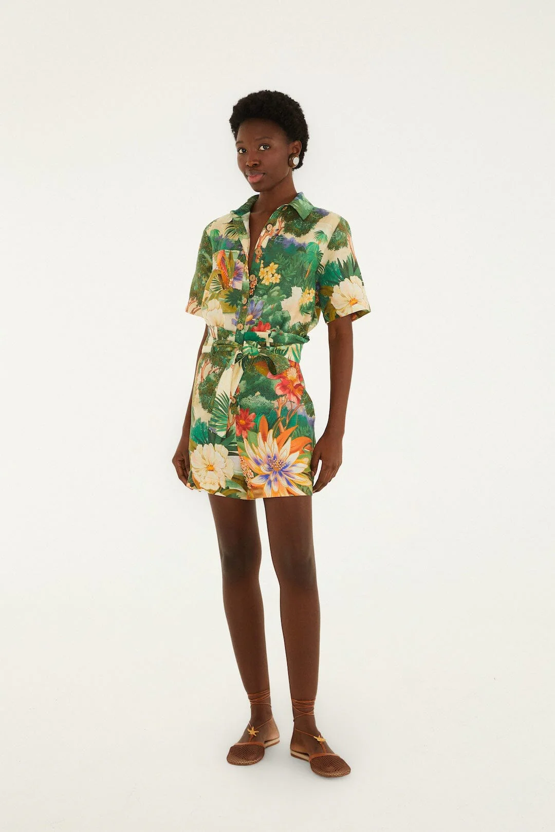 Multicolor Oriental Garden Romper - Image 4