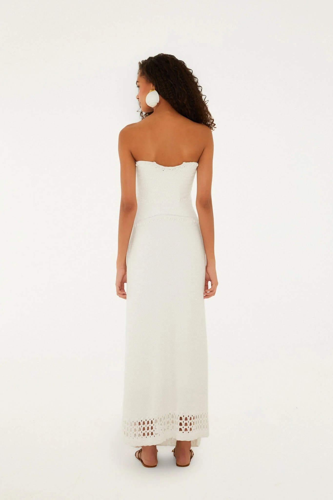 Off-White Palm Tree Knit Midi Dress - Image 3