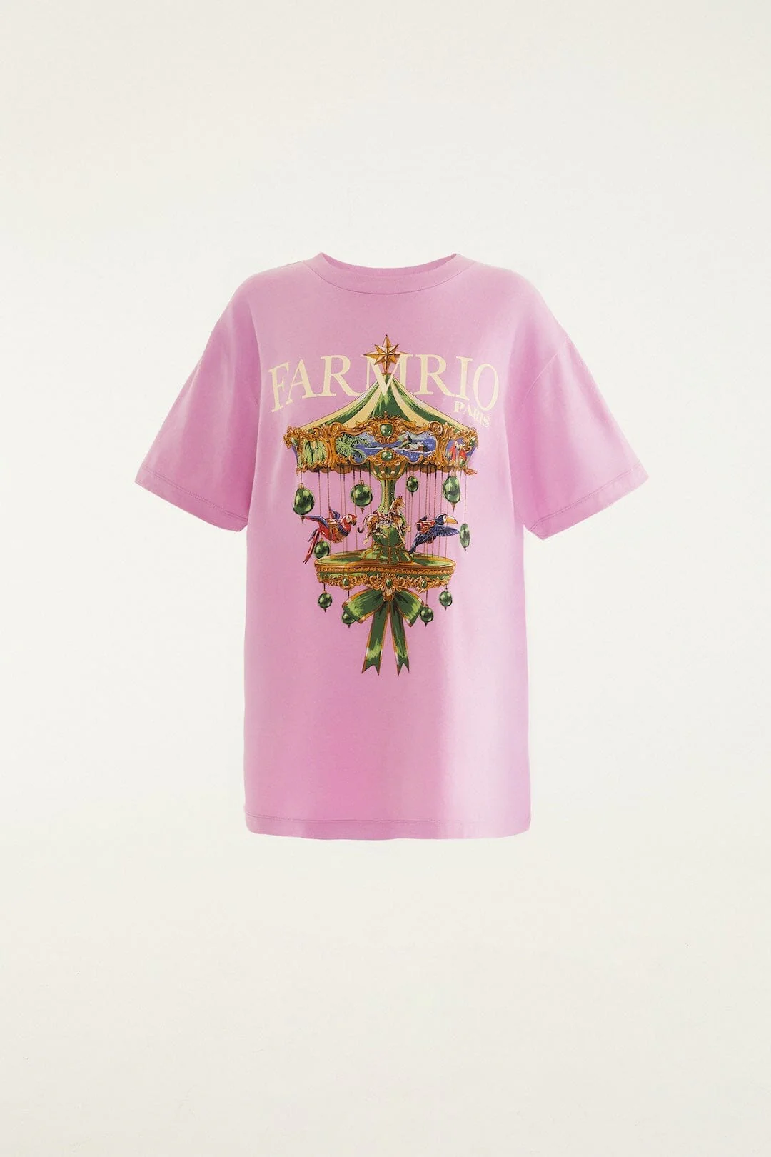 Lilac Paris Carousel  T-Shirt - Image 5