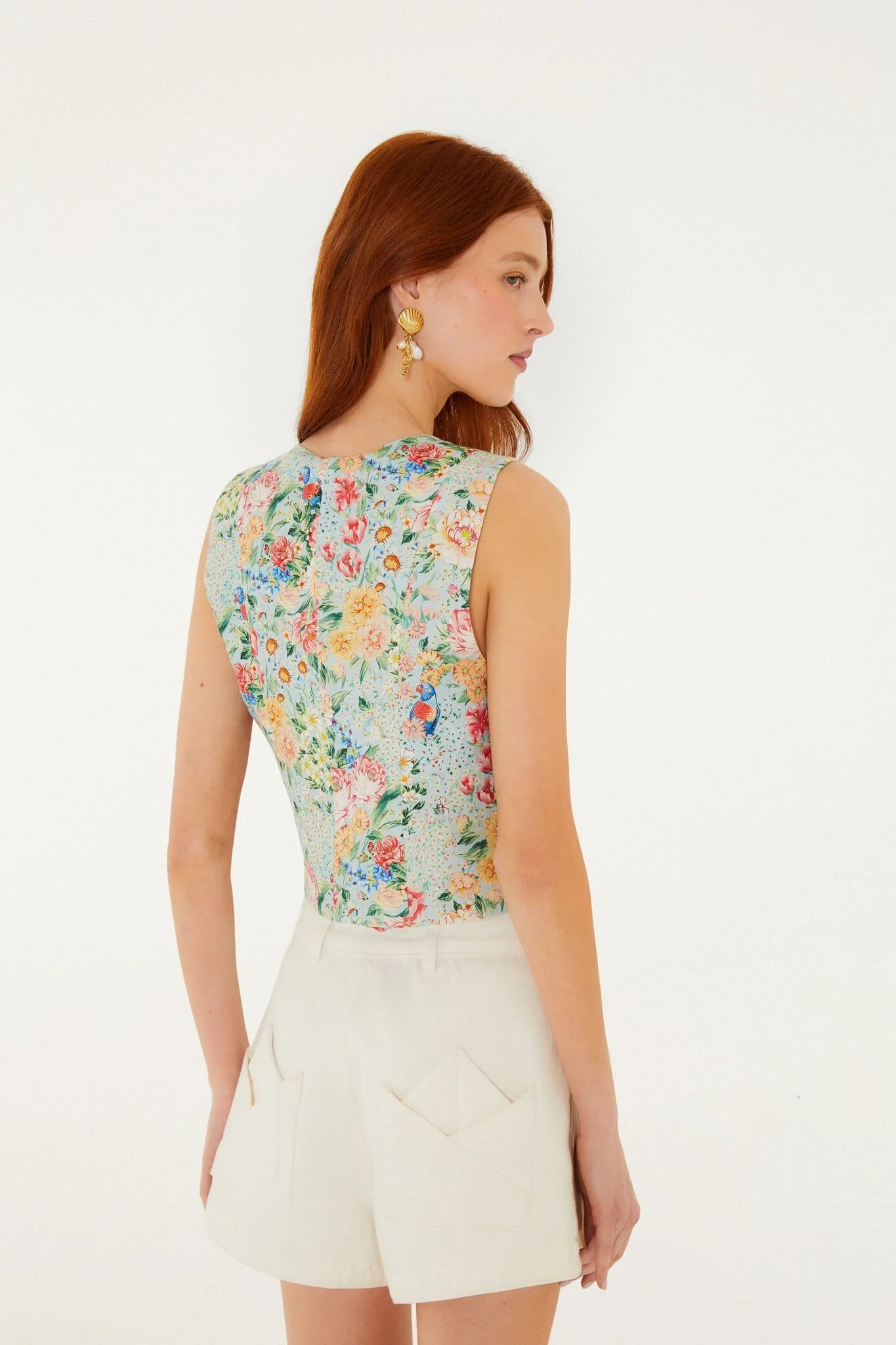 Multicolor Rendeira 3d  Vest - Image 4