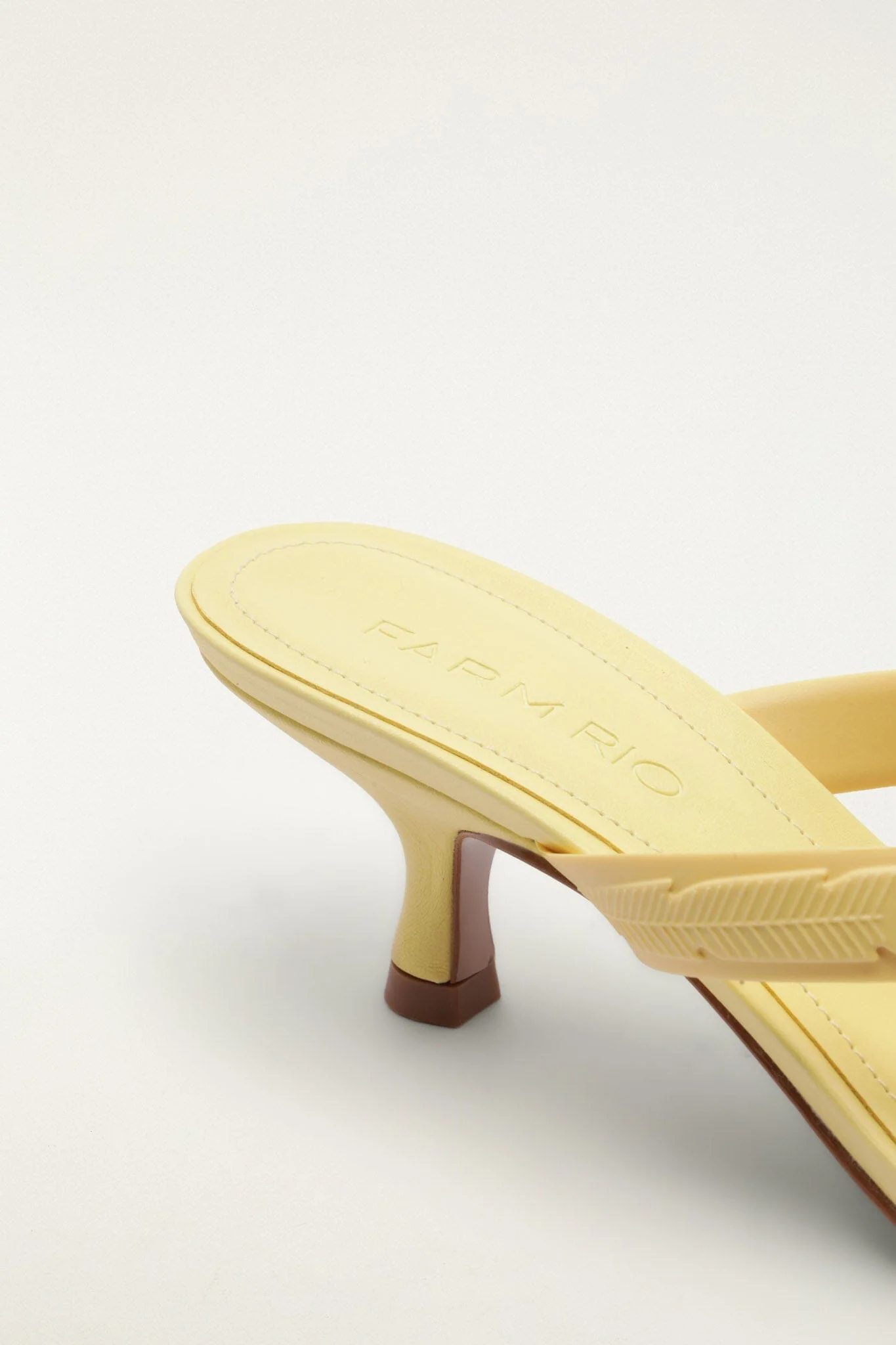 Yellow Rob Kitten Heeled Sandal - Image 5